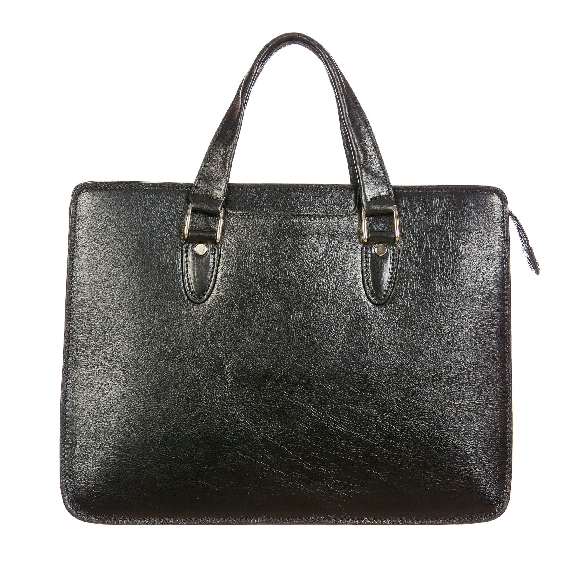MORENO : cartella ufficio / portadocumenti, uomo - donna, in cuoio, colore : NERO, Made in Italy (Borsa)