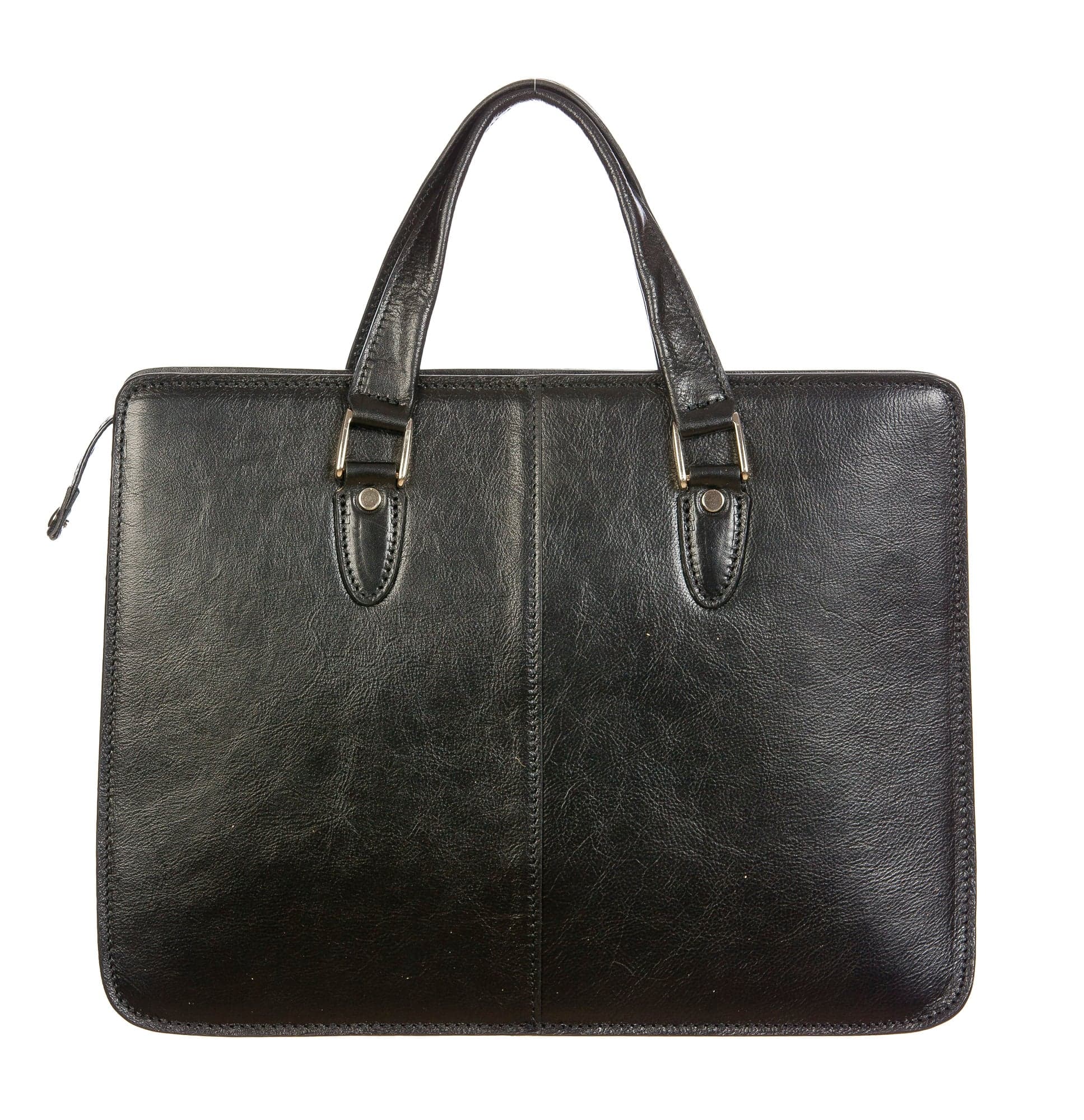 MORENO : cartella ufficio / portadocumenti, uomo - donna, in cuoio, colore : NERO, Made in Italy (Borsa)
