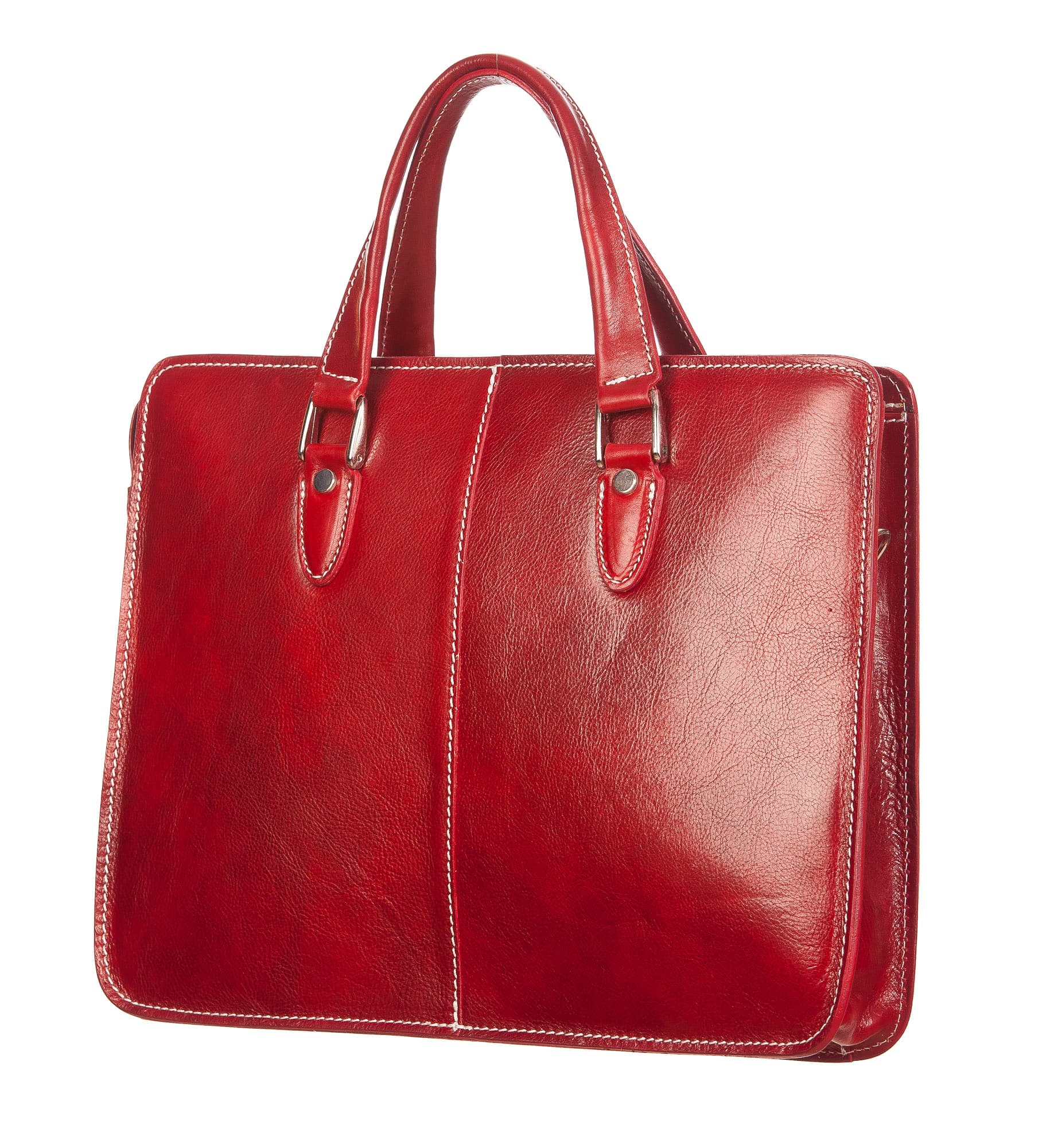 MORENO : cartella ufficio / portadocumenti, uomo - donna, in cuoio, colore : ROSSO, Made in Italy (Borsa)