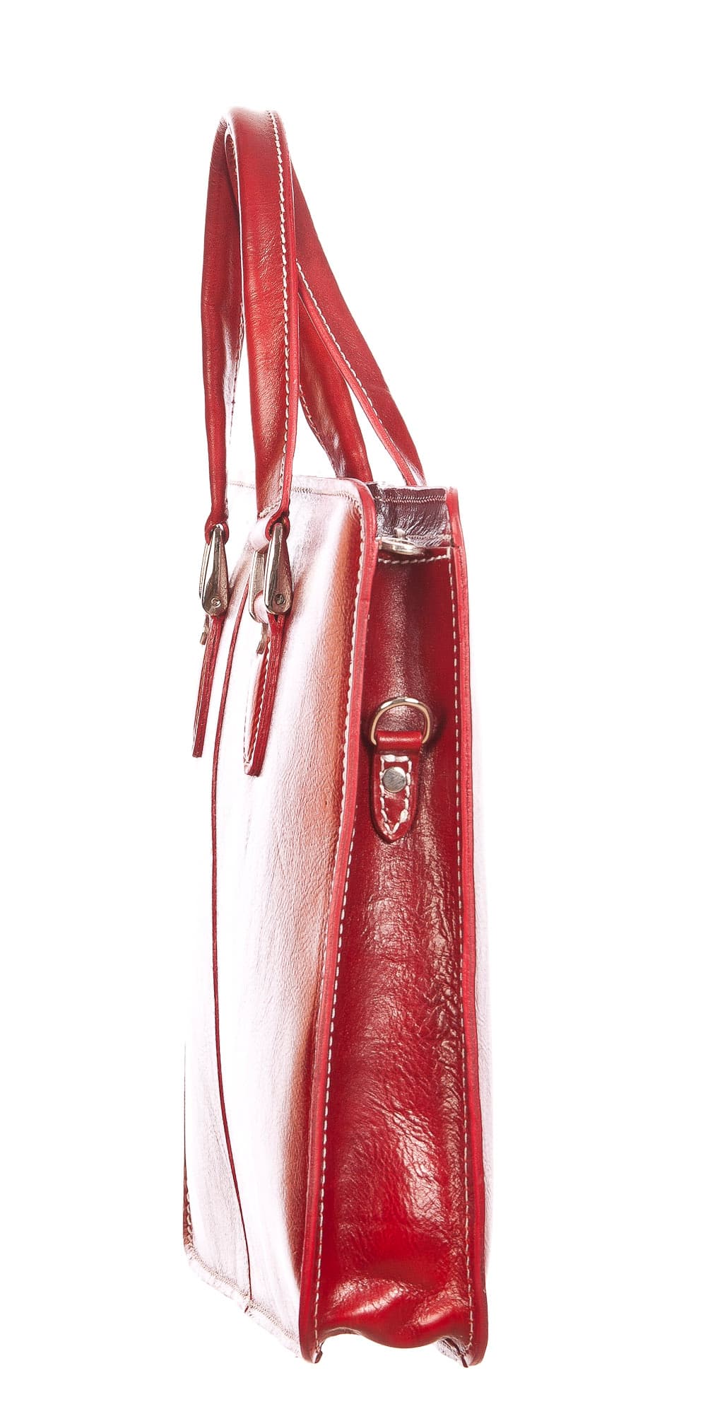 MORENO : cartella ufficio / portadocumenti, uomo - donna, in cuoio, colore : ROSSO, Made in Italy (Borsa)