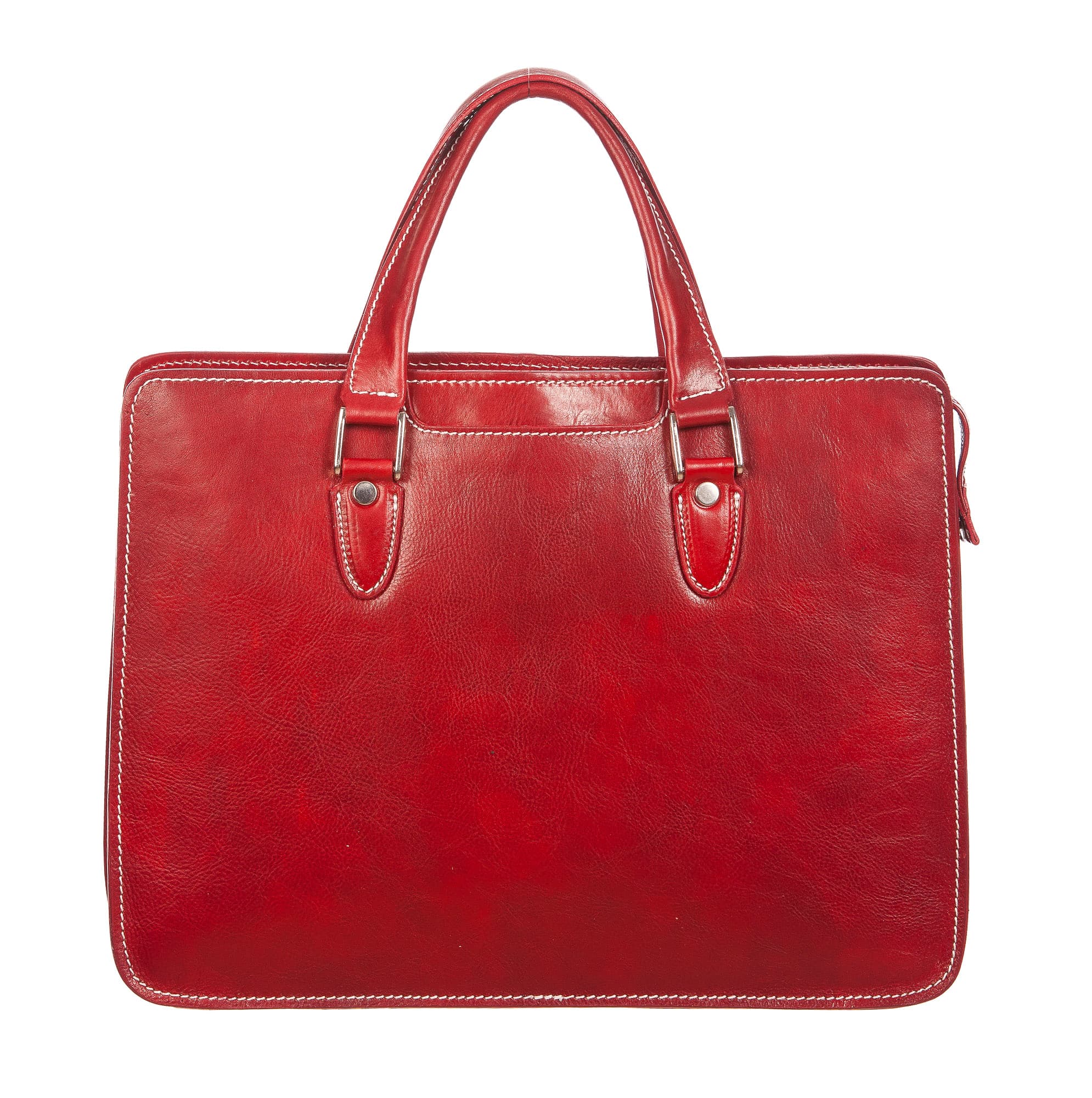 MORENO : cartella ufficio / portadocumenti, uomo - donna, in cuoio, colore : ROSSO, Made in Italy (Borsa)