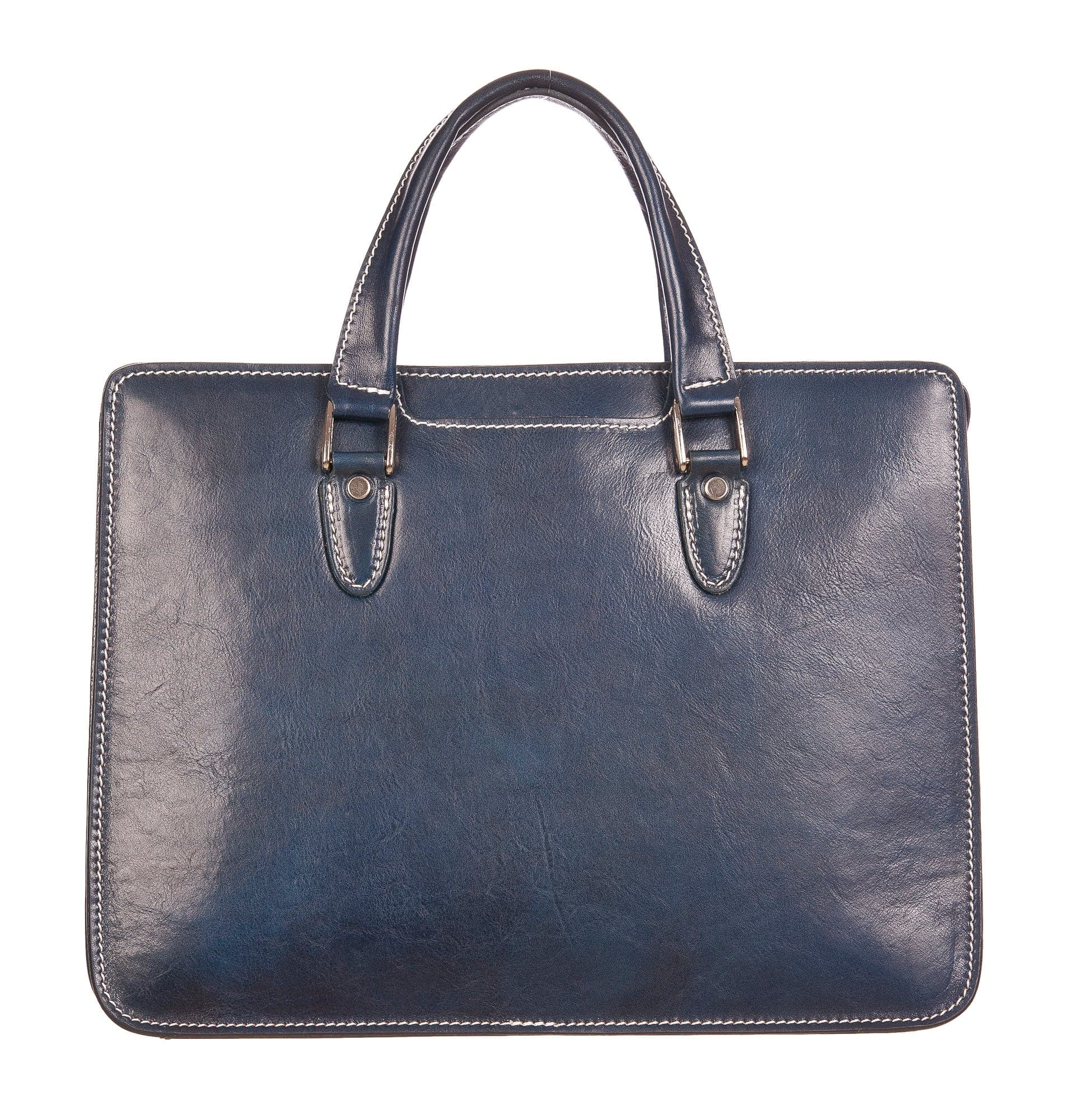 MORENO : cartella ufficio / portadocumenti, uomo - donna, in cuoio, colore : BLU, Made in Italy (Borsa)