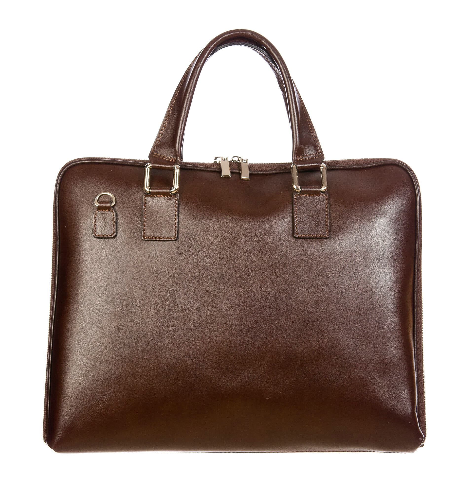 MANUELE : cartella ufficio / portacomputer, uomo - donna, in cuoio, colore : TESTAMORO, Made in Italy (Borsa)