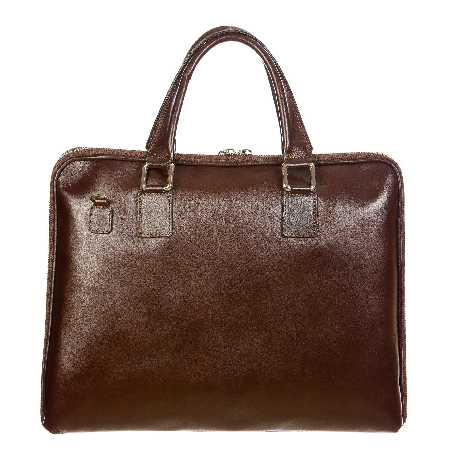 MANUELE : cartella ufficio / portacomputer, uomo - donna, in cuoio, colore : TESTAMORO, Made in Italy (Borsa)