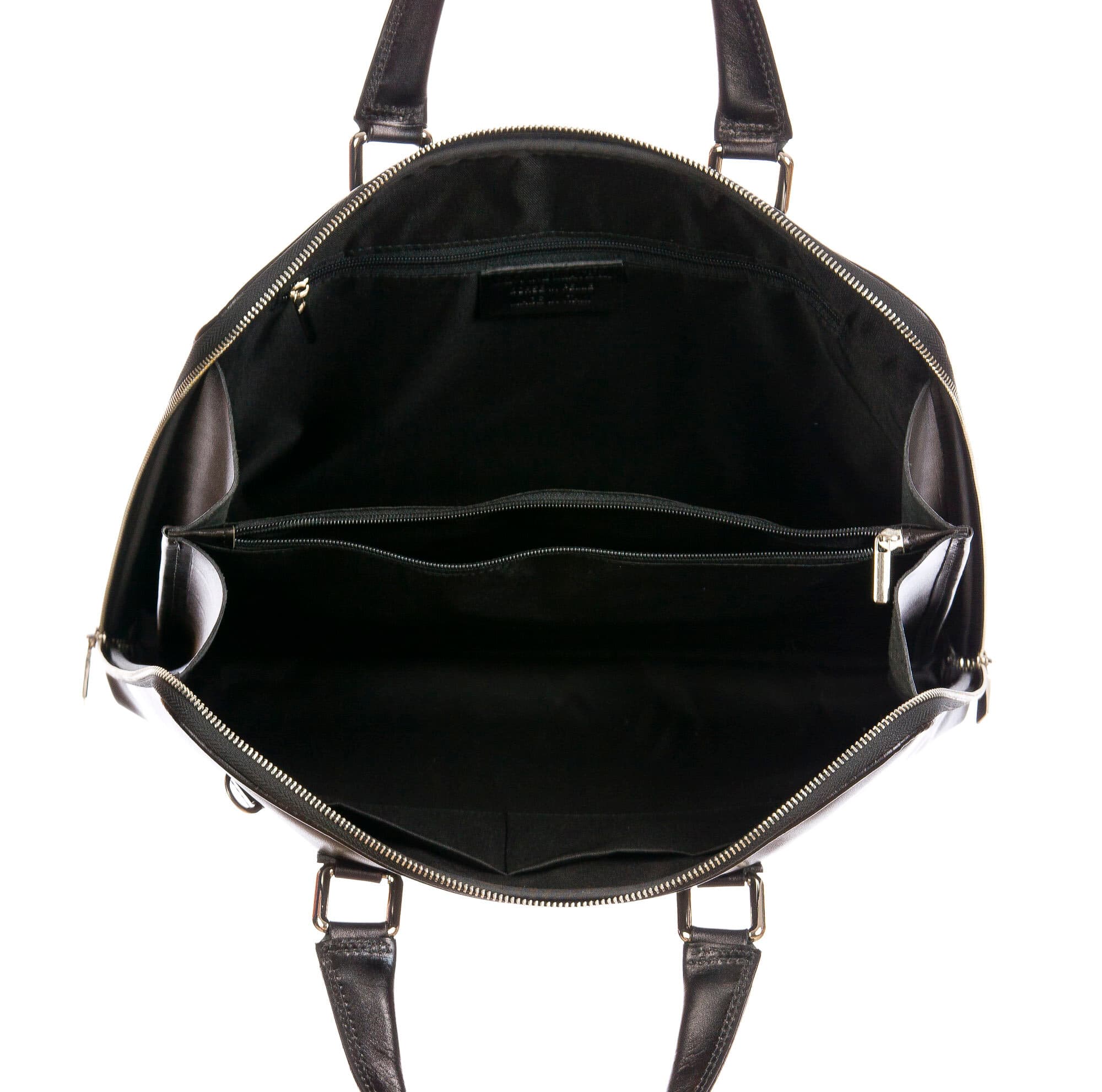 MANUELE : cartella ufficio / portacomputer, uomo - donna, in cuoio, colore :NERO, Made in Italy (Borsa)