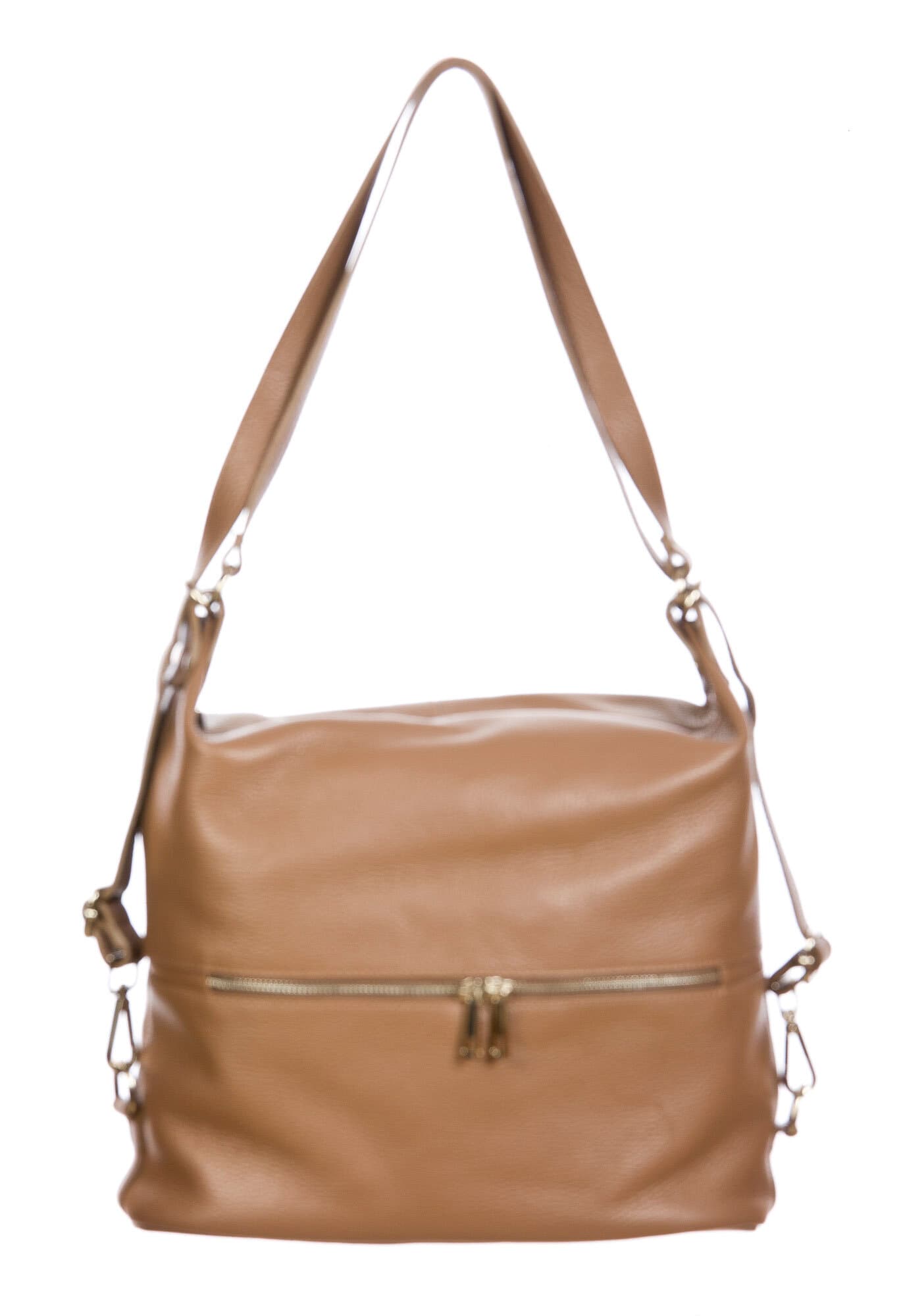 MONTE SIERRA : borsa - zaino, donna, pelle morbida, colore : TAUPE, Made in Italy