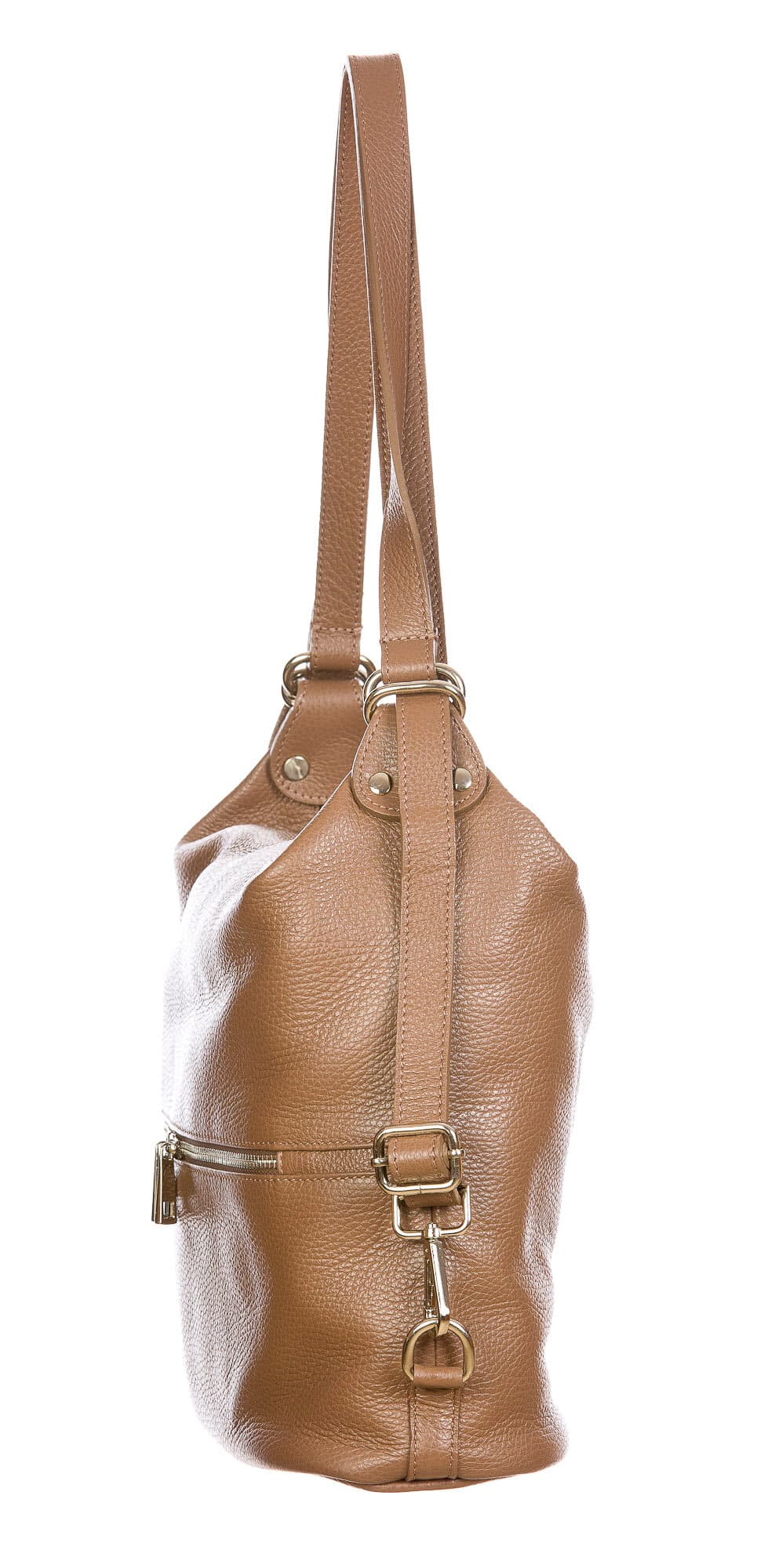 MONTE SIERRA : borsa - zaino, donna, pelle morbida, colore : TAUPE, Made in Italy