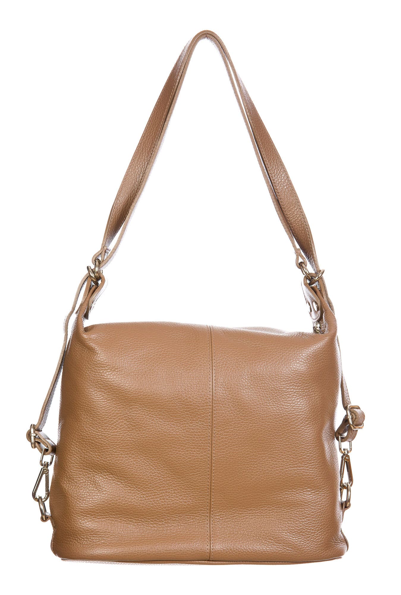 MONTE SIERRA : borsa - zaino, donna, pelle morbida, colore : TAUPE, Made in Italy