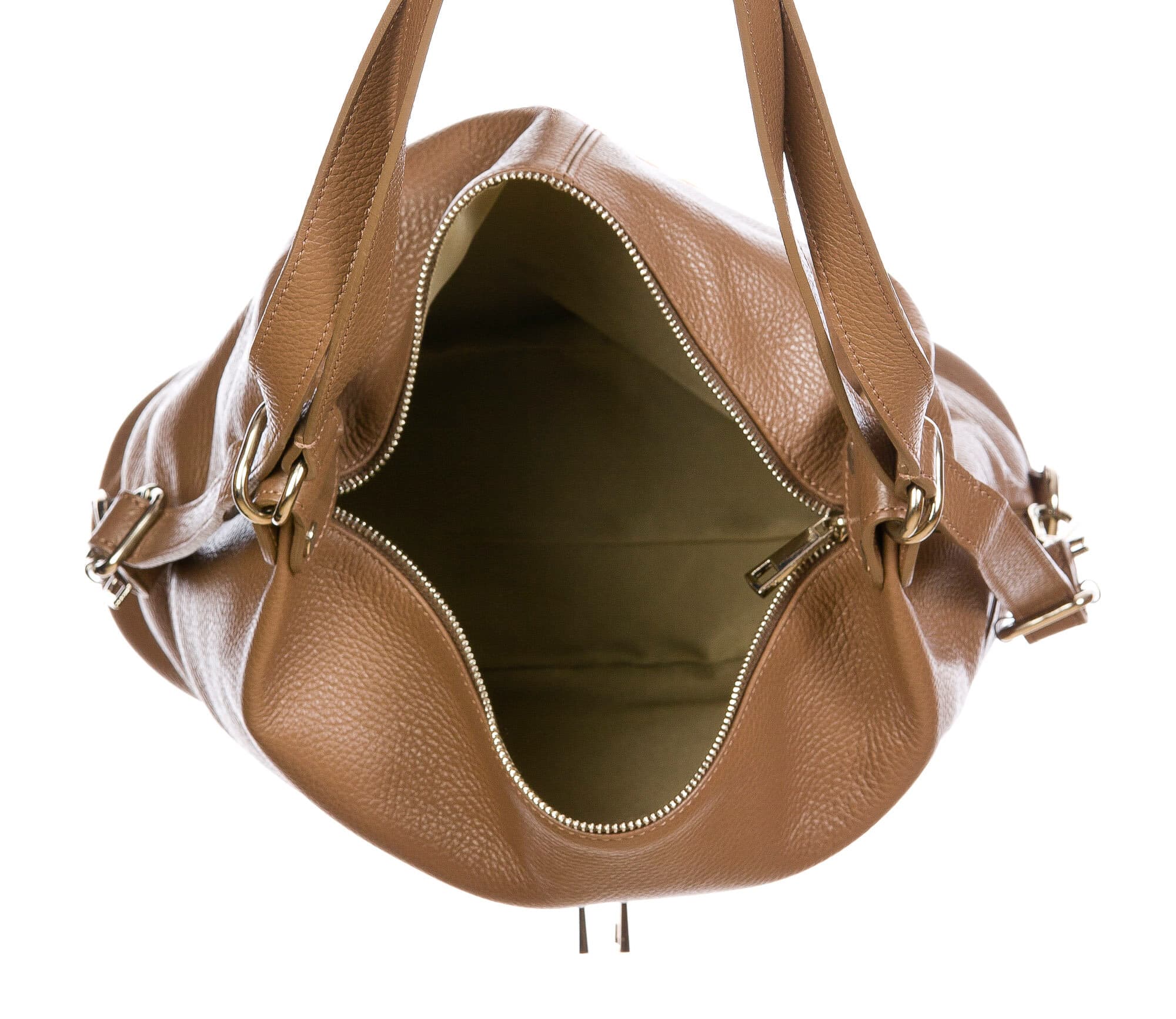 MONTE SIERRA : borsa - zaino, donna, pelle morbida, colore : TAUPE, Made in Italy
