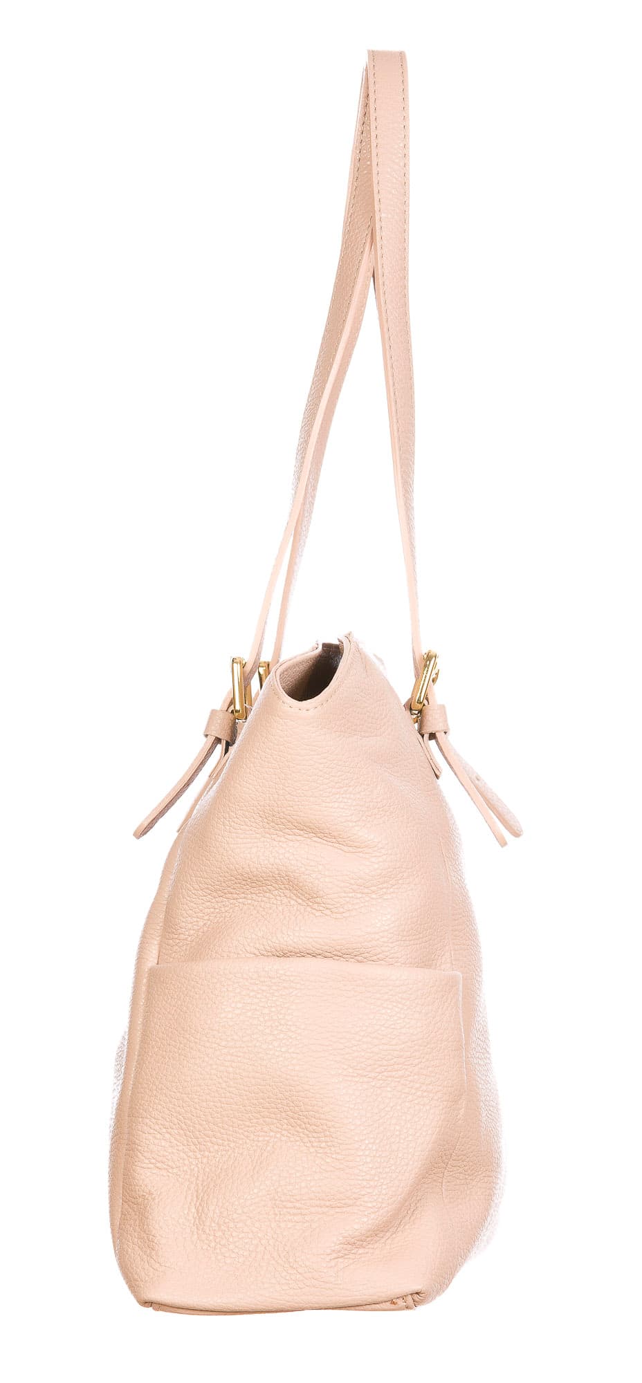 Borsa a spalla da donna in vera pelle CLERY, colore ROSA, CHIARO SCURO, MADE IN ITALY