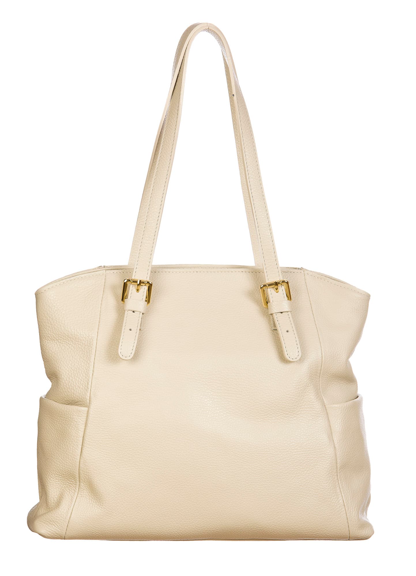 Borsa a spalla da donna in vera pelle CLERY, colore ROSA CIPRIA, CHIARO SCURO, MADE IN ITALY