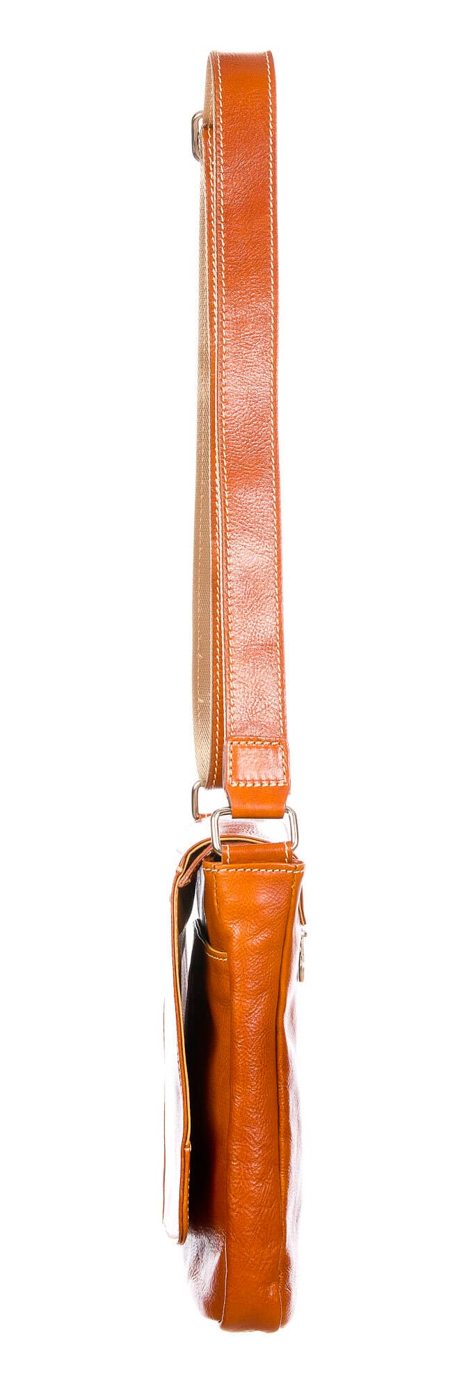 GREG : tracolla da uomo, in cuoio, colore : MARRONE, Made in Italy (Borsa)