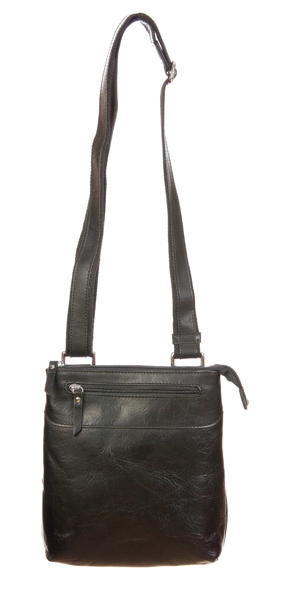 DINO : tracolla uomo, in cuoio opaco, colore:NERO, Made in Italy (Borsa)