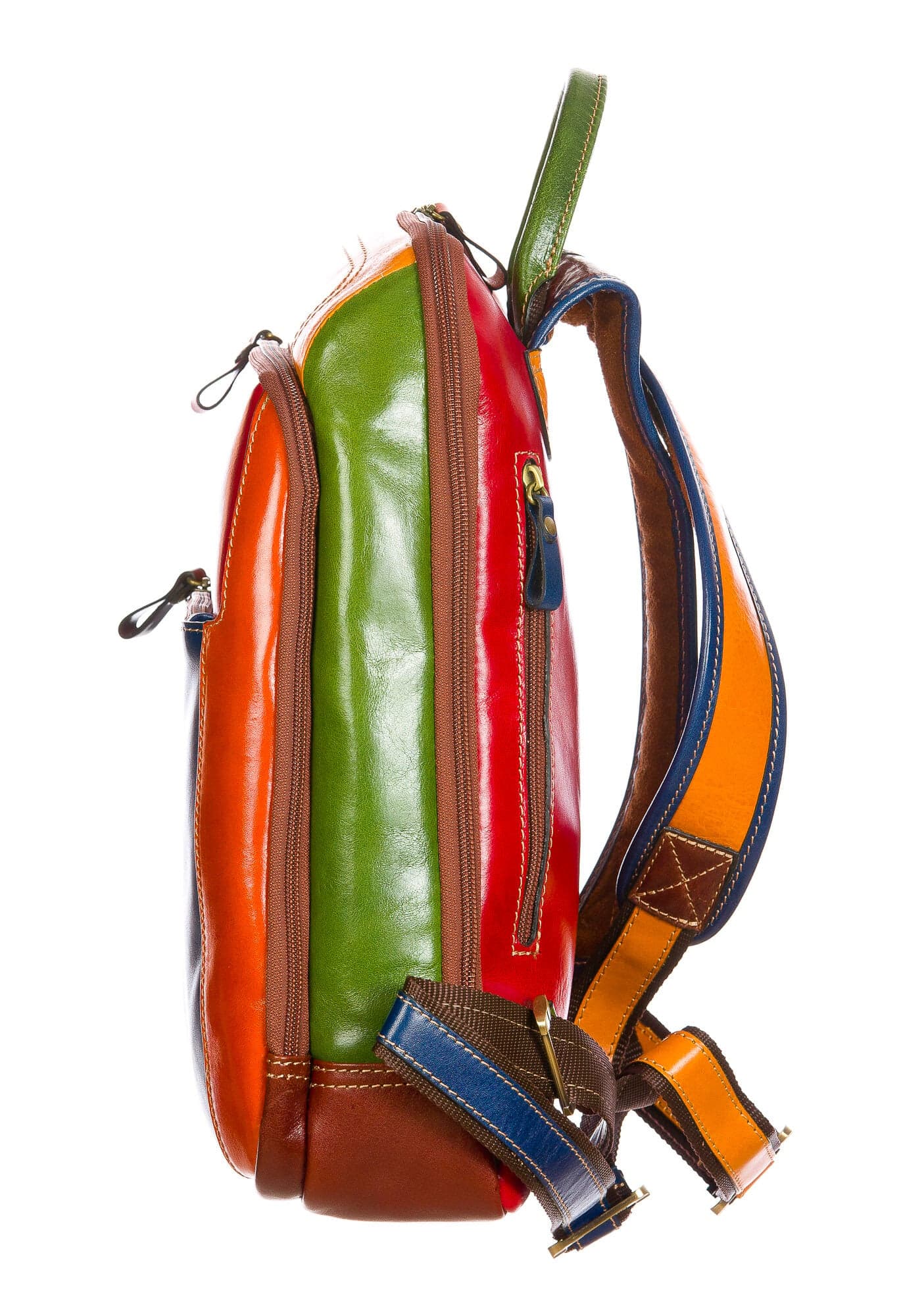 MONTE K2 : zaino unomo / donna in cuoio, colore: MULTICOLOR, Made in Italy