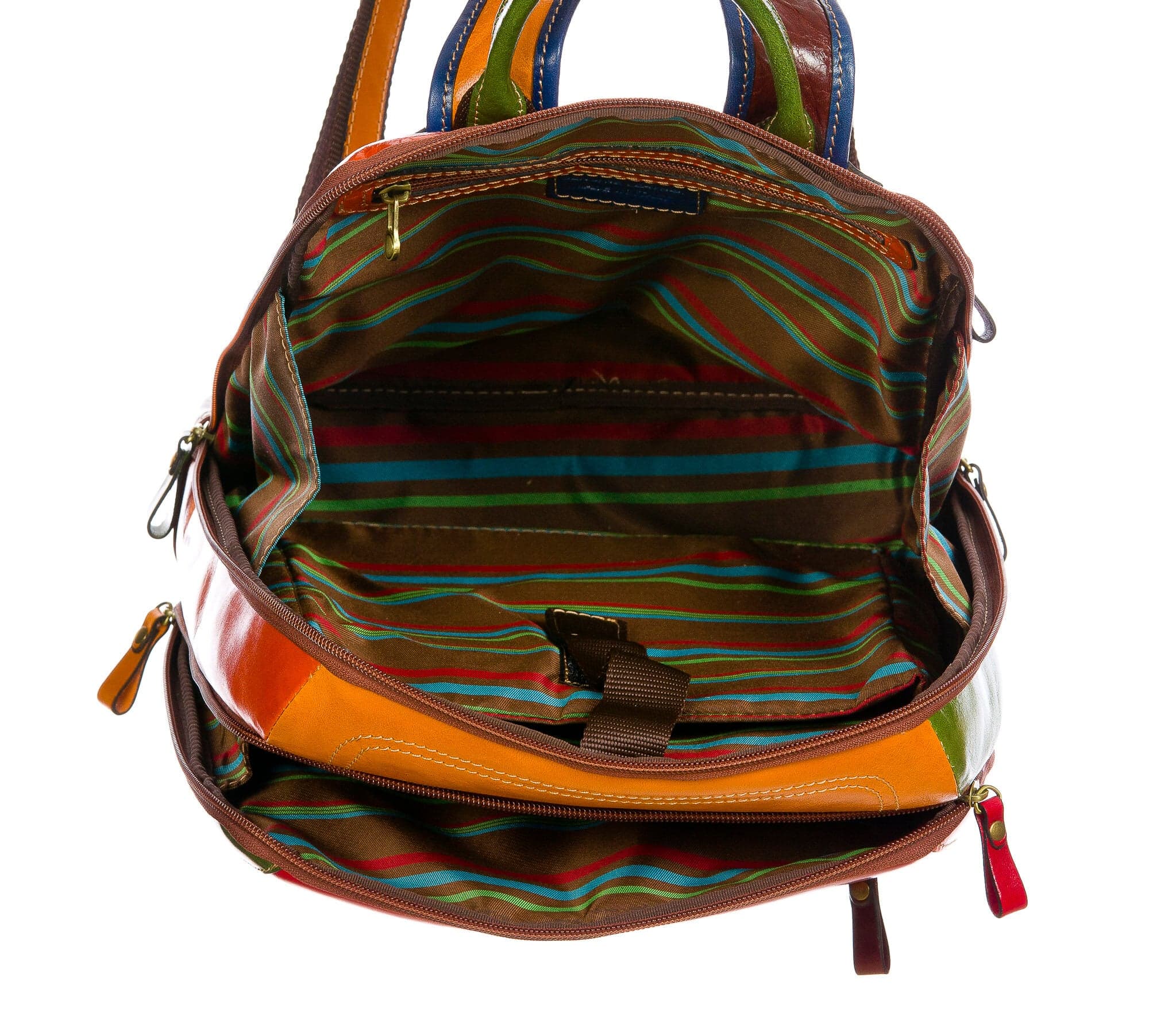 MONTE K2 : zaino unomo / donna in cuoio, colore: MULTICOLOR, Made in Italy