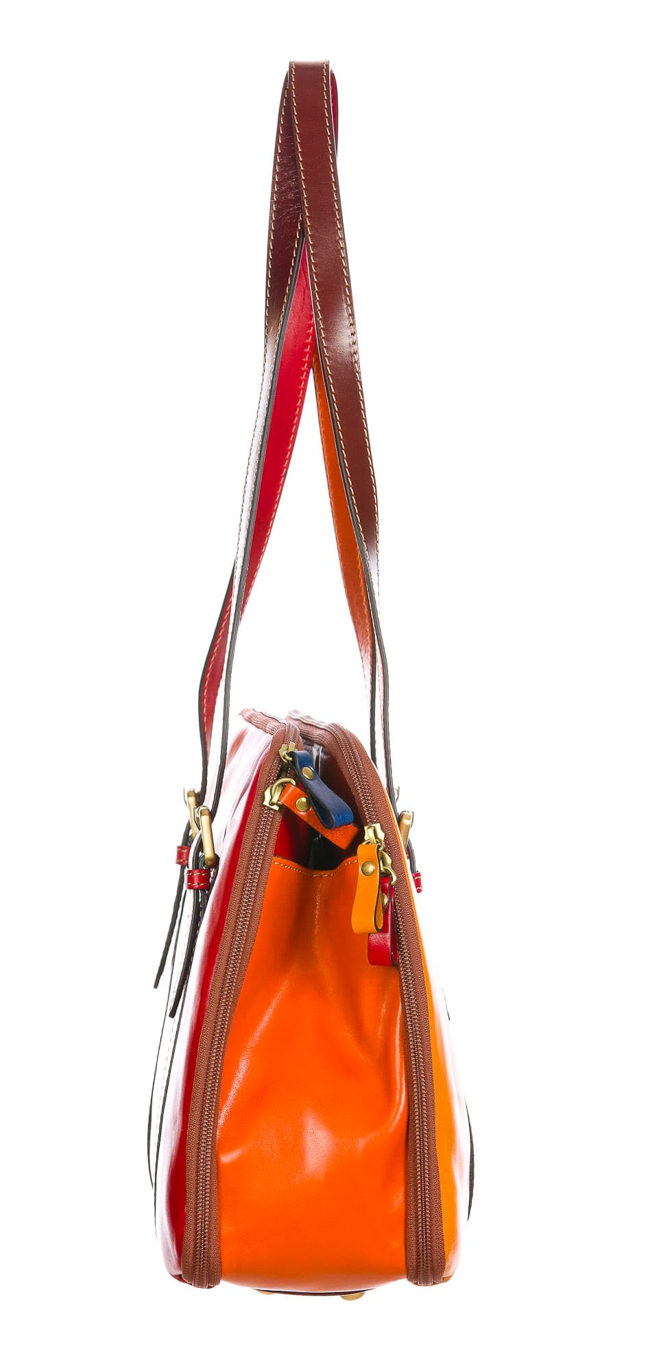 ADELAIDE : borsa donna ufficio in cuoio, colore : MULTICOLOR, Made in Italy (Borsa)