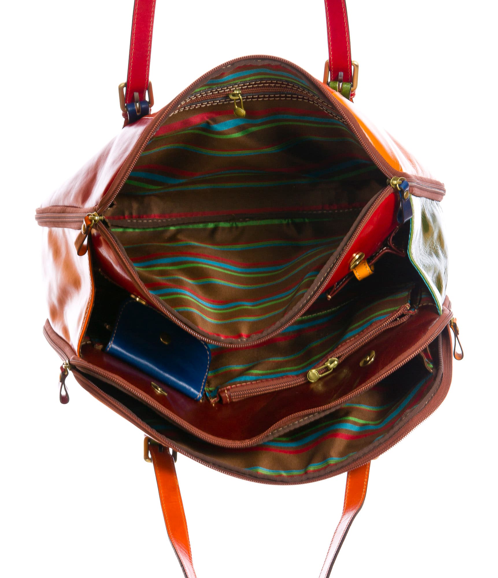 ADELAIDE : borsa donna ufficio in cuoio, colore : MULTICOLOR, Made in Italy (Borsa)