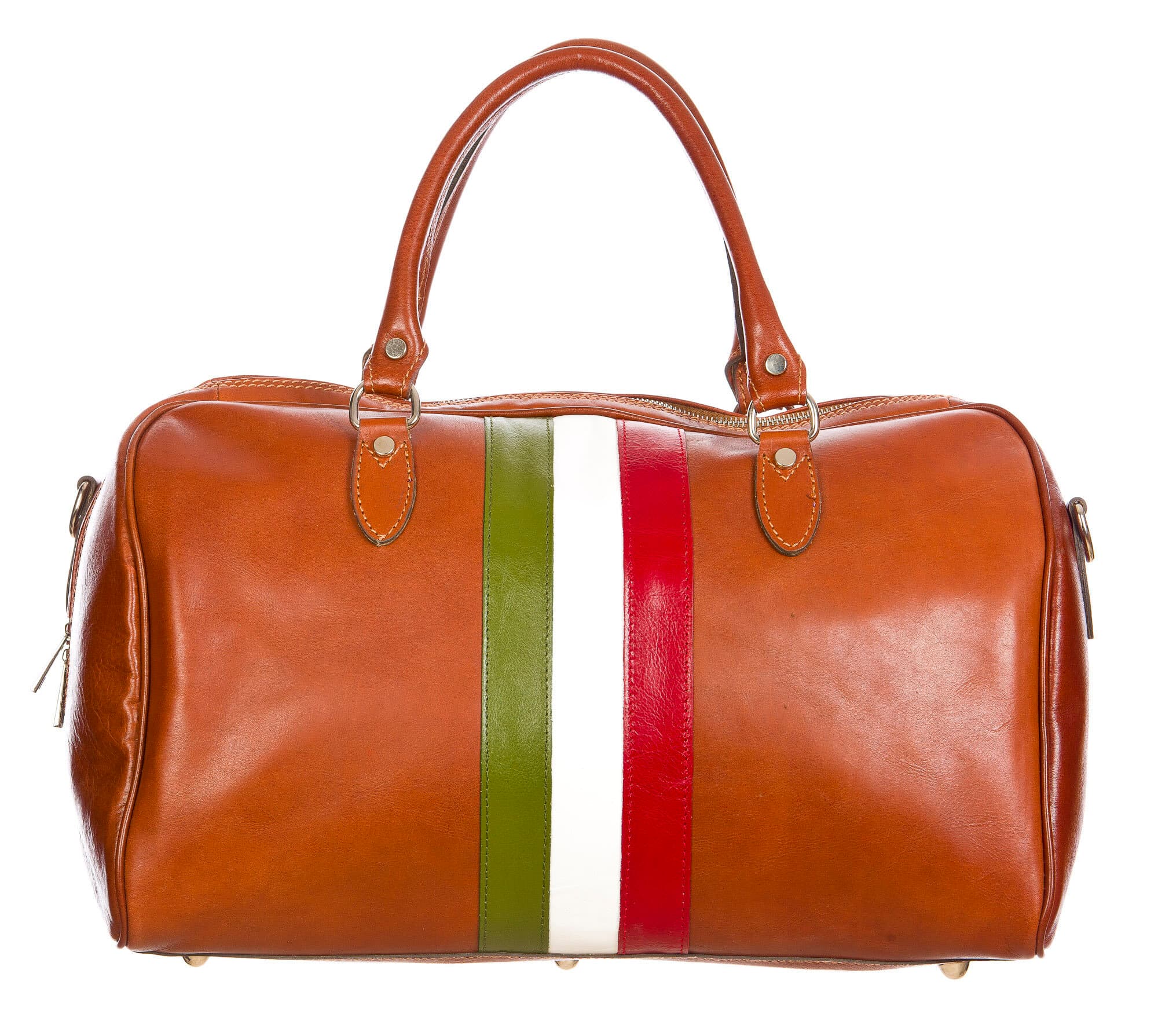 COMO MAXI: borsa da viaggio in cuoio, tricolore, colore : MARRONE, Madei un Italy (Borsa)