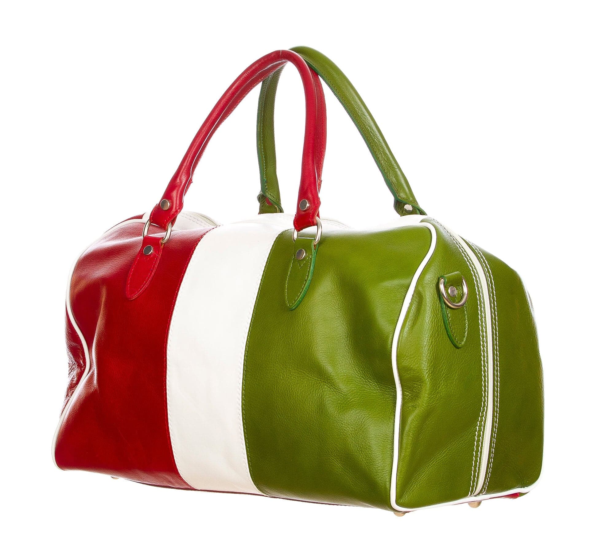 COMO MAXI : borsa da viaggio in cuoio, tricolore, colore : TRICOLORE, Madei un Italy