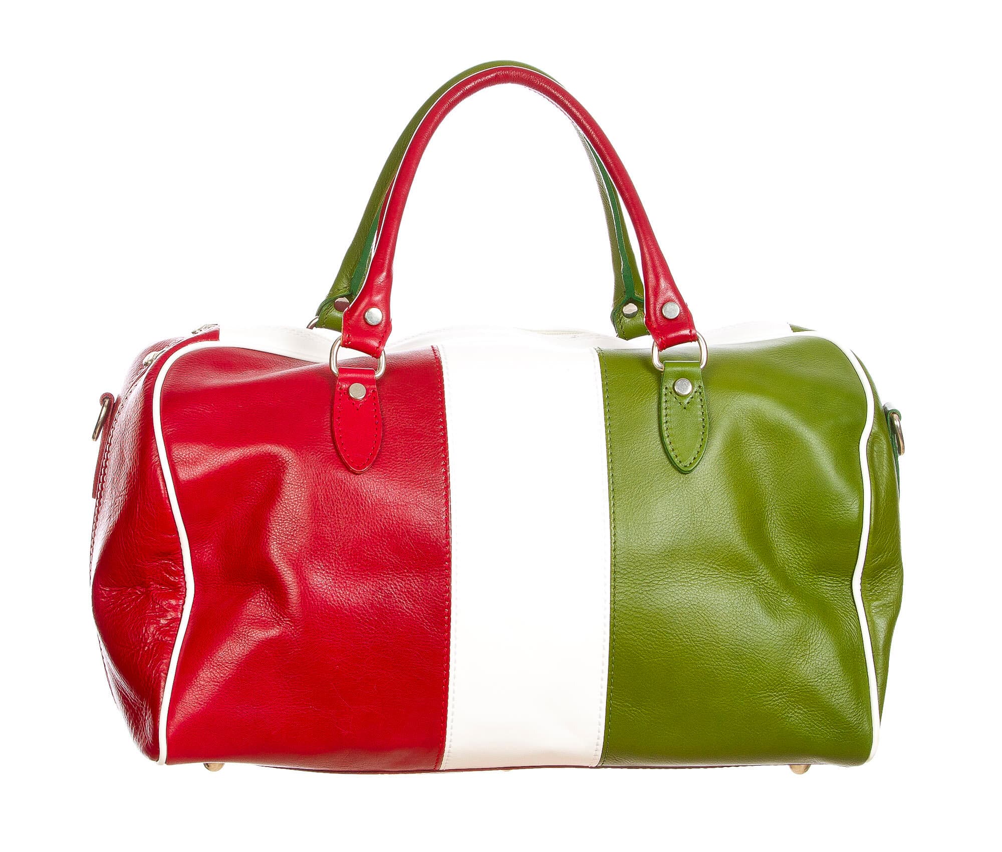 COMO MAXI : borsa da viaggio in cuoio, tricolore, colore : TRICOLORE, Madei un Italy