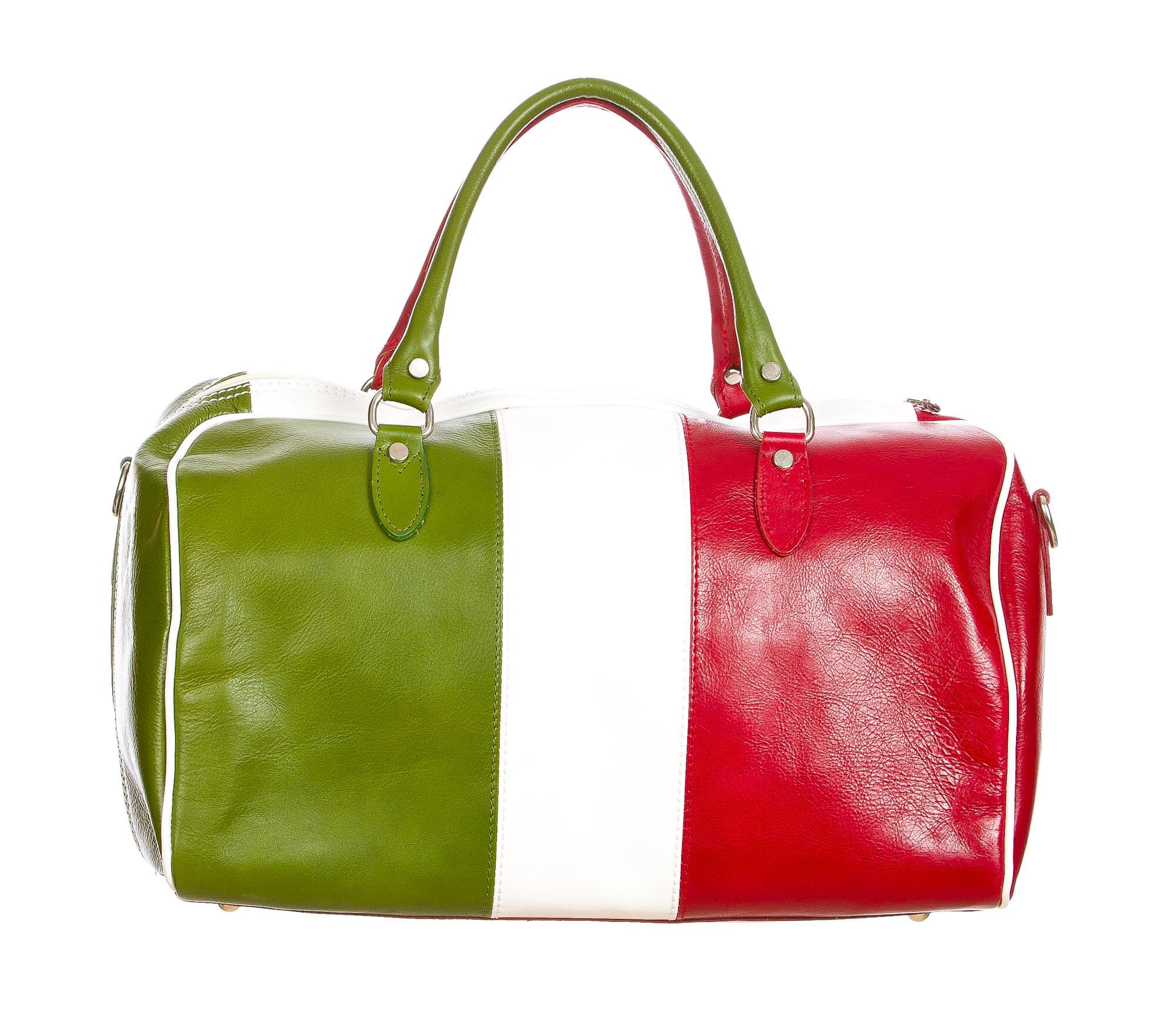 COMO MAXI : borsa da viaggio in cuoio, tricolore, colore : TRICOLORE, Madei un Italy
