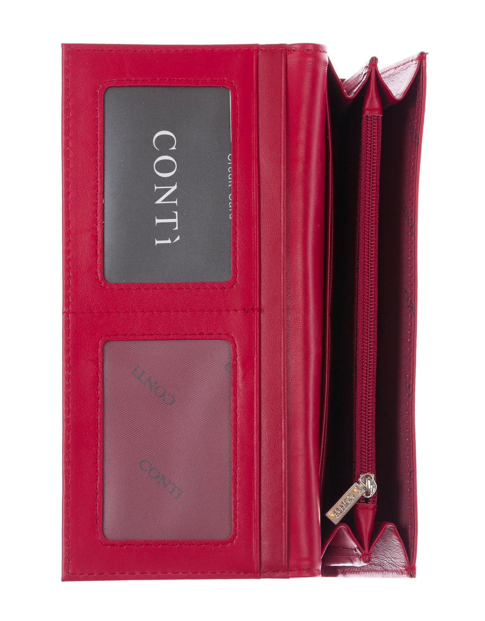 MELISSA : portafogli donna in pelle laccata, colore : ROSSO, Made in Italy