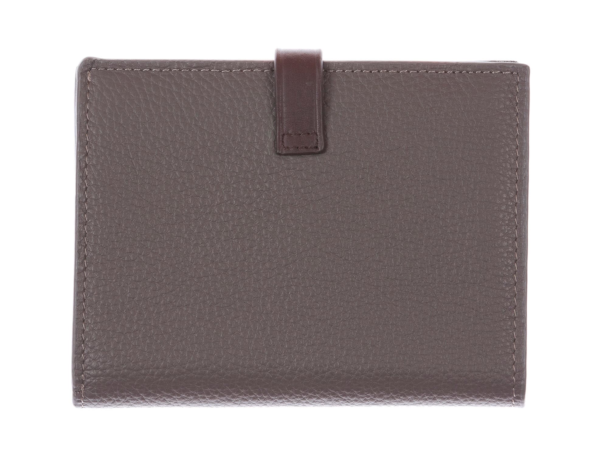 ABELIA MINI : portafoglio donna, pelle morbida, super sottile, colore : TAUPE / TESTA MORO, Made in Italy (Portafoglio)Indietro Reset Elimina Duplicato Salva Salva e continua modifiche