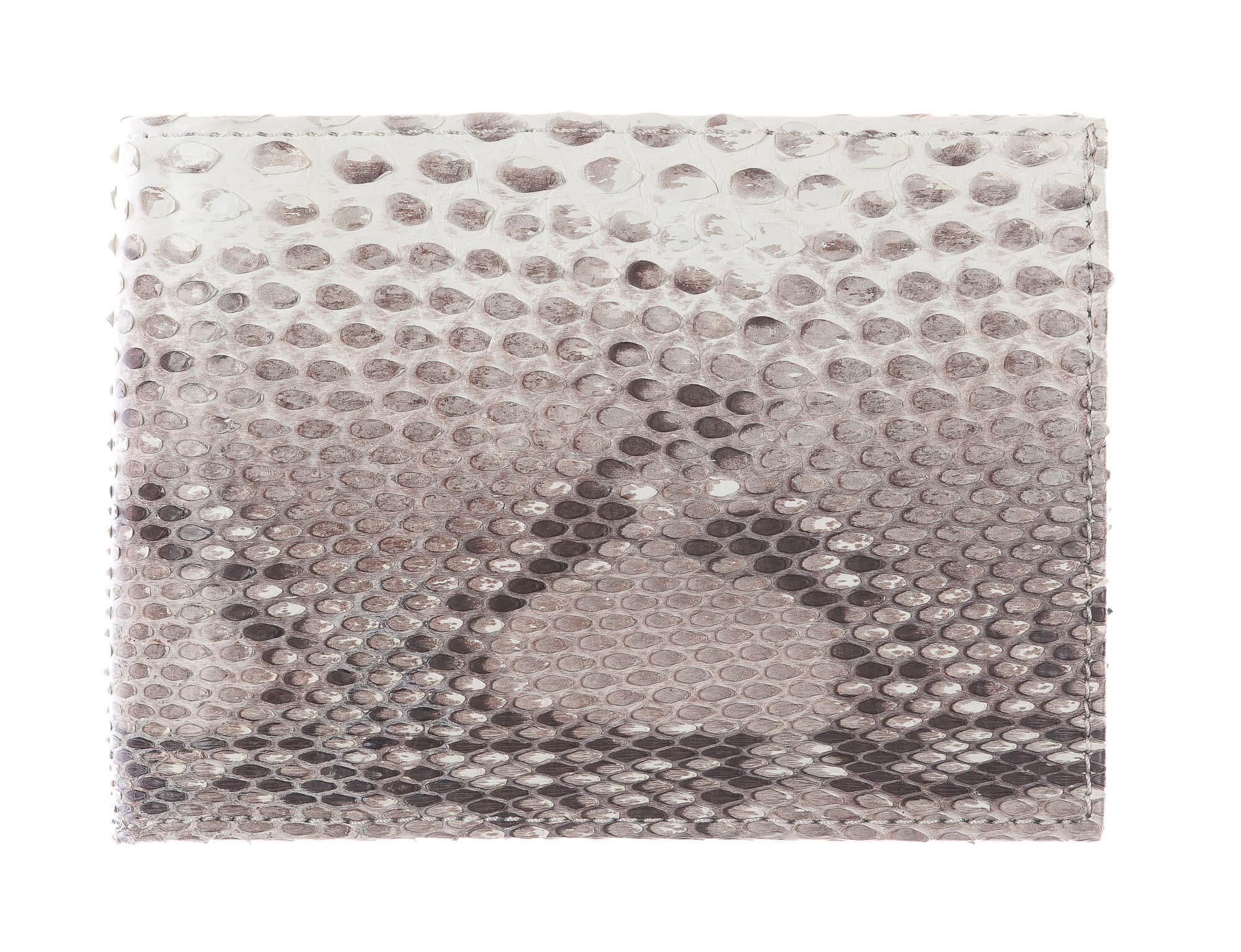 EGITTO: portafoglio uomo in pelle di pitone, colore: ROCCIA, Made in Italy - P002267