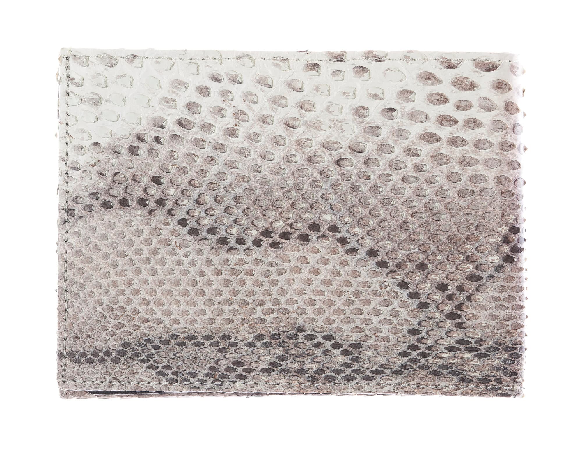 EGITTO: portafoglio uomo in pelle di pitone, colore: ROCCIA, Made in Italy - P002267