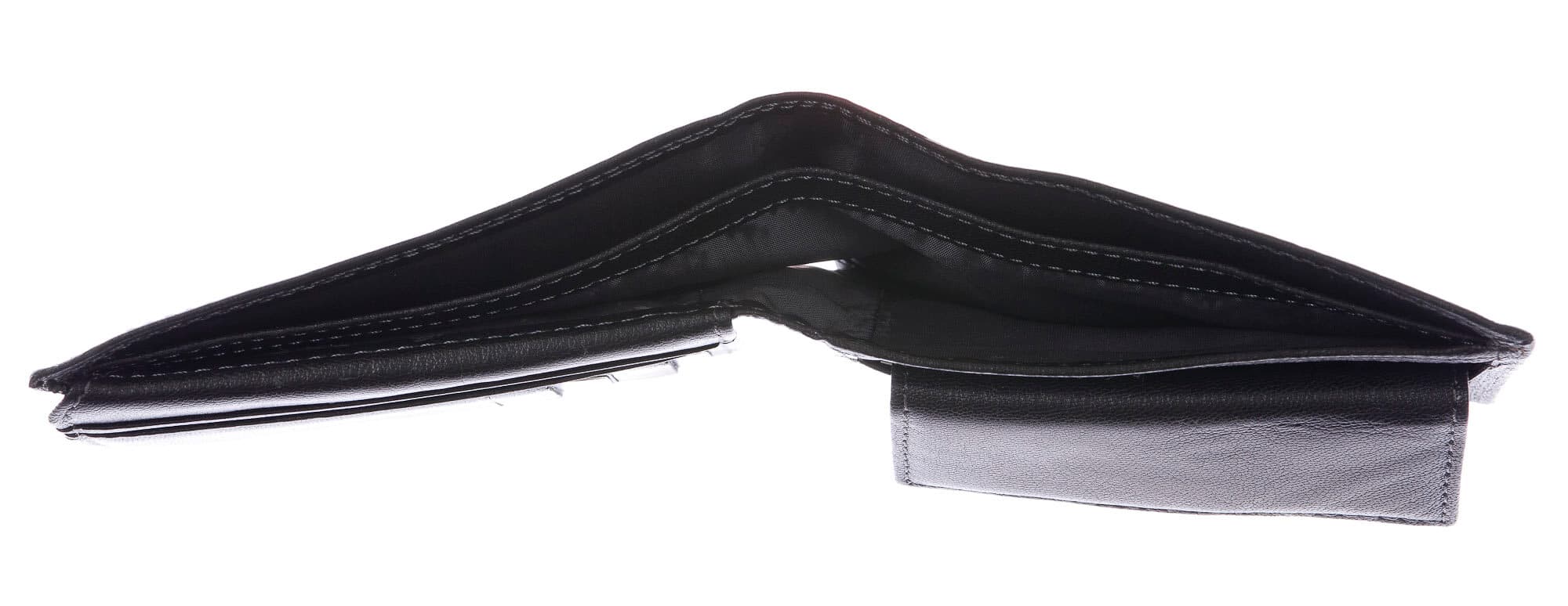 TOGO: portafoglio uomo in pelle morbida, colore: NERO, Made in Italy