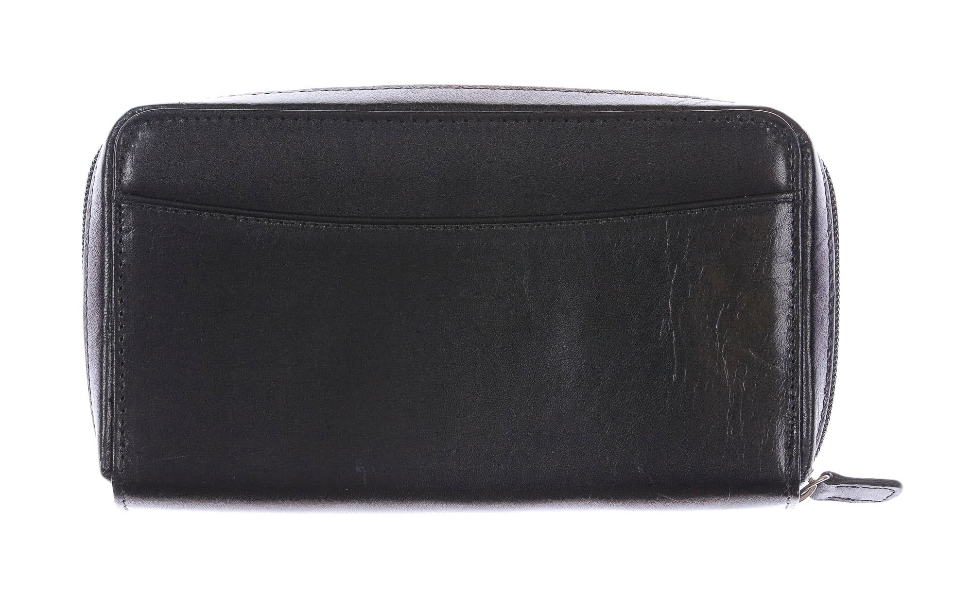 COSENZA: maxi portafoglio / clutch uomo in cuoio, colore: NERO, Made in Italy (Portafoglio)
