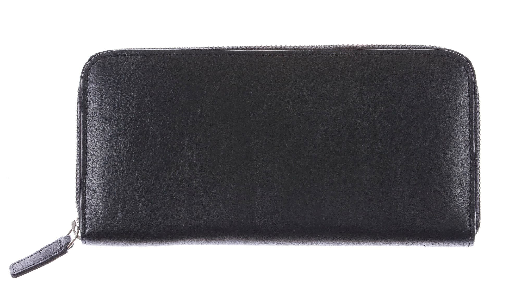 PARAGUAY: maxi portafoglio uomo in cuoio, colore: NERO, Made in Italy
