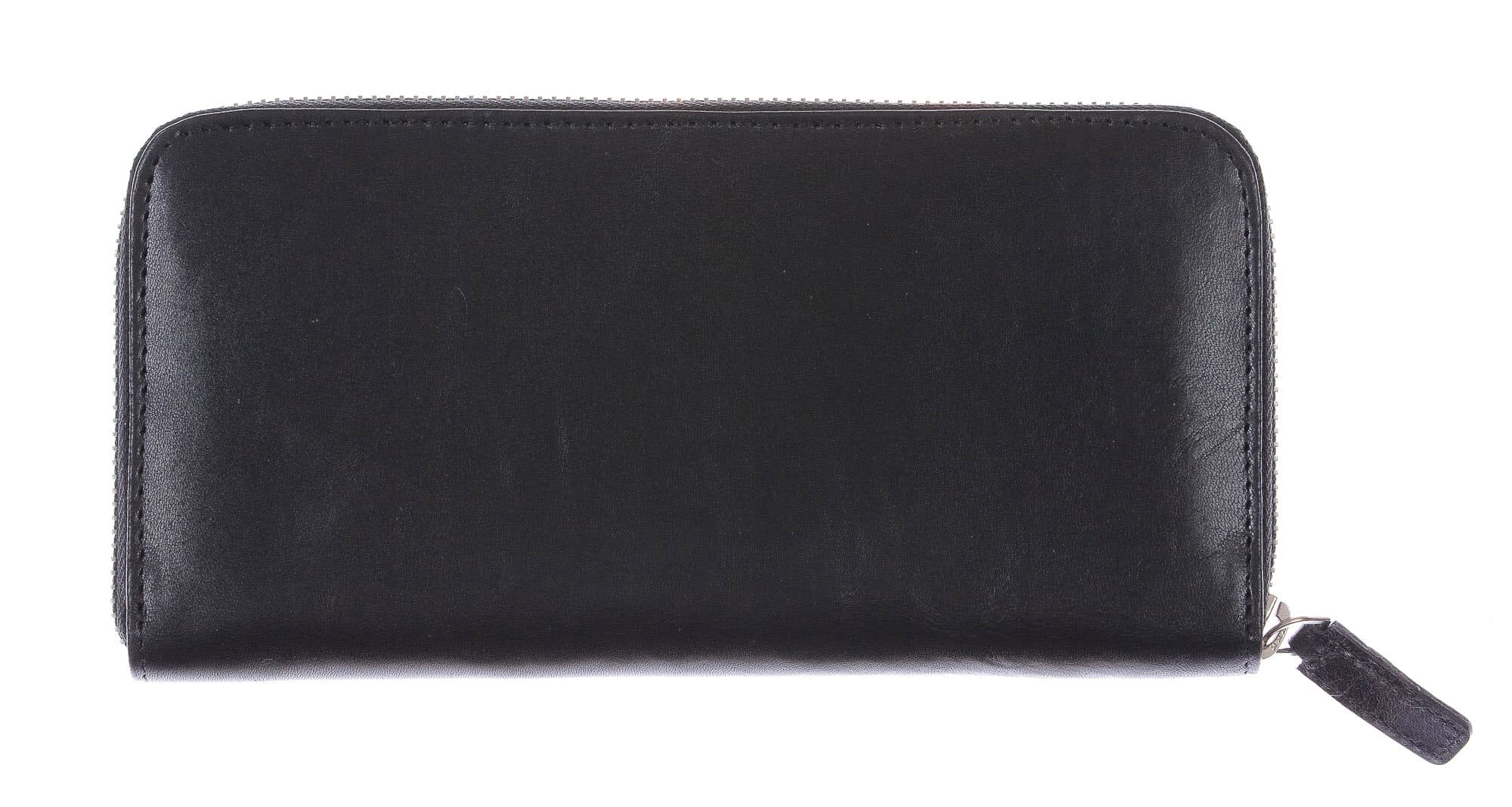 PARAGUAY: maxi portafoglio uomo in cuoio, colore: NERO, Made in Italy