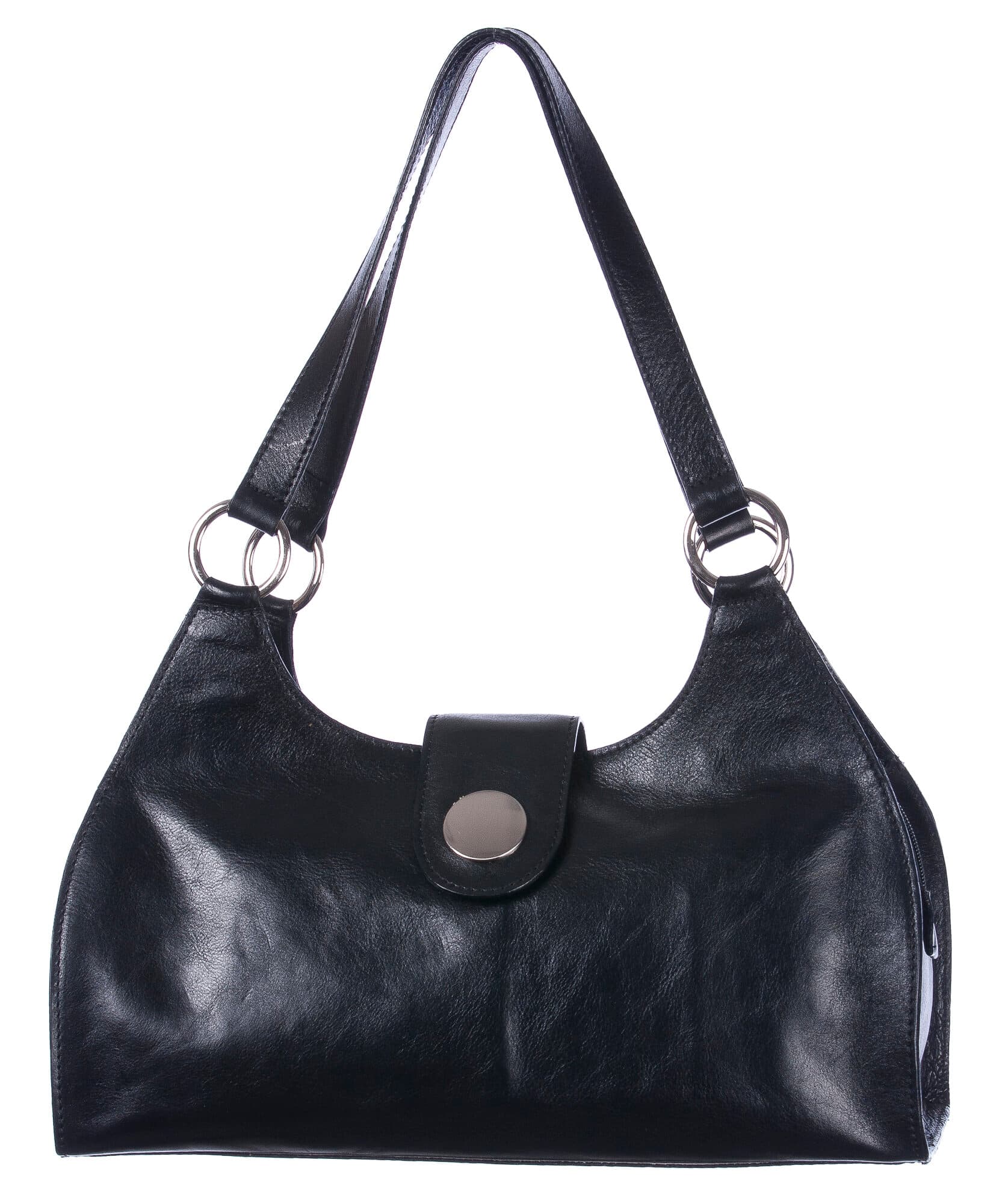 Borsa donna in vera pelle CHIAROSCURO mod. LUNA big, colore MIELE / MARRONE, Made in Italy.
