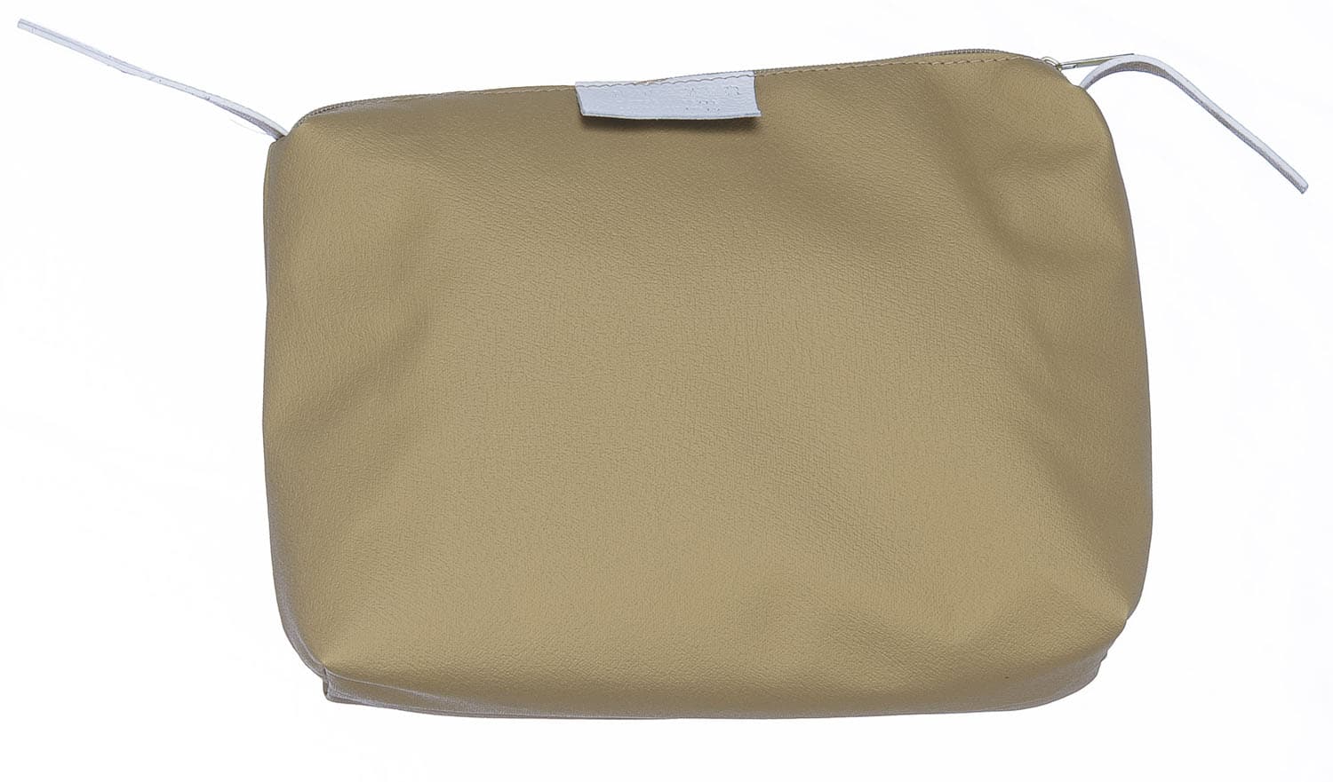 Borsa donna KAROLINA a spalla in vera pelle rigida, colore BIANCO, CHIARO SCURO, Made in Italy