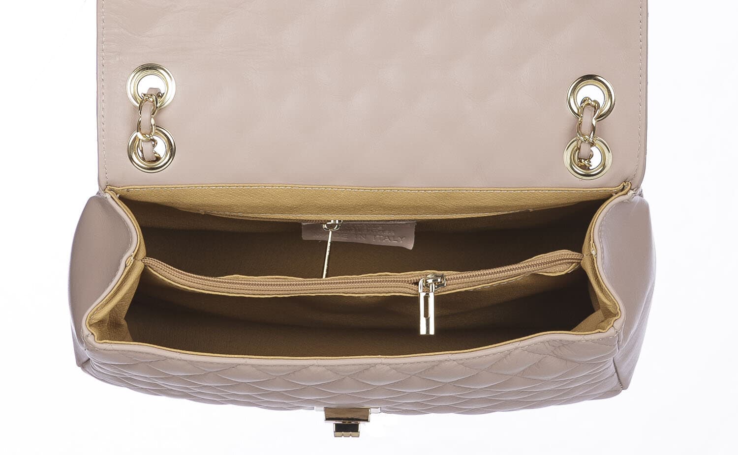 Borsa a spalla donna CHARLOTTE MAXI, in vera pelle morbida, colore ROSA, CHIAROSCURO, Made in Italy