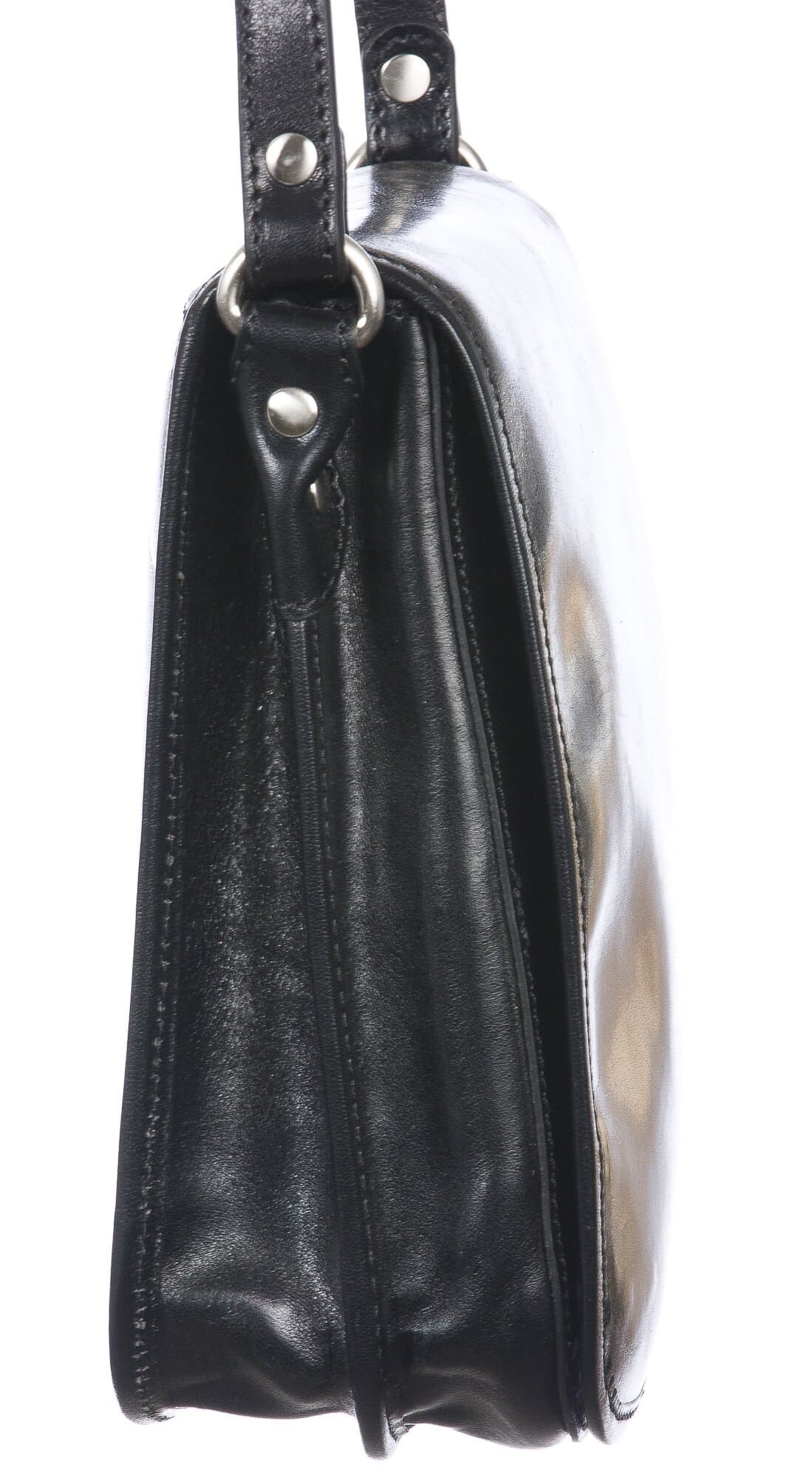Borsa tracolla uomo in vera pelle morbida DONATO, colore NERO, MADE IN ITALY