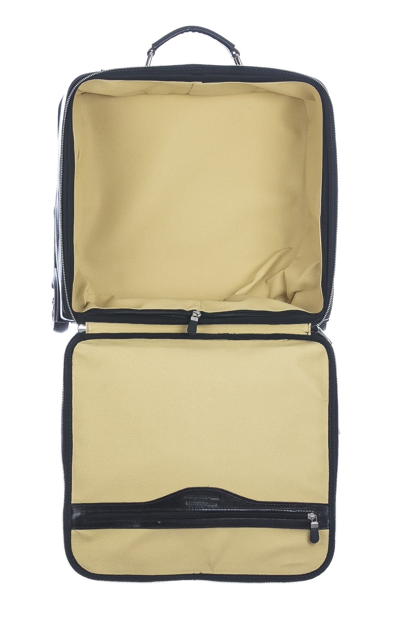 Borsa da viaggio PANARO in vera pelle primo fiore,NERO, CHIAROSCURO