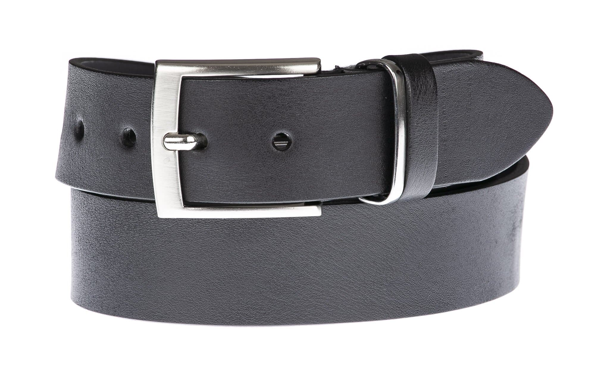Cintura uomo in vera pelle MAGIONE, colore NERO, CHIAROSCURO, Made in Italy