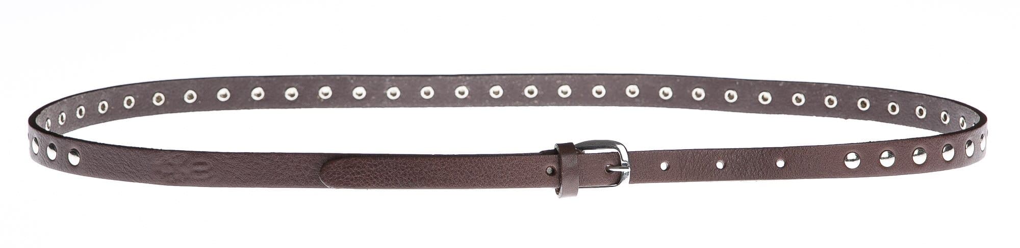 Cintura donna in vera pelle SPOLETO, MARRONE, CHIAROSCURO, Made in Italy