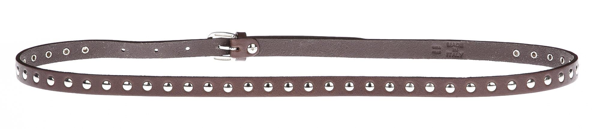 Cintura donna in vera pelle SPOLETO, MARRONE, CHIAROSCURO, Made in Italy