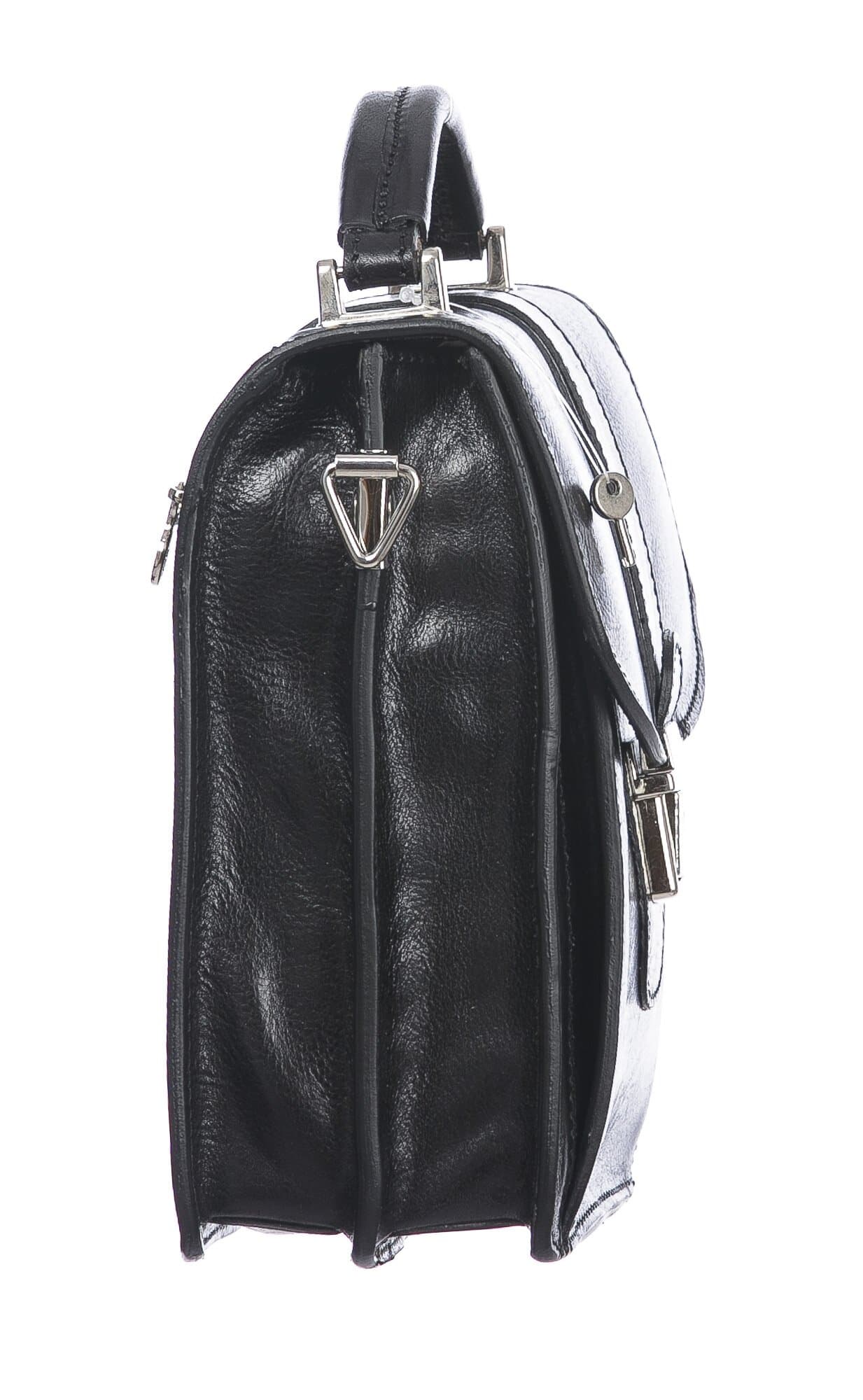 Tracolla uomo in vera pelle ARTURO, colore NERO, CHIAROSCURO, MADE IN ITALY