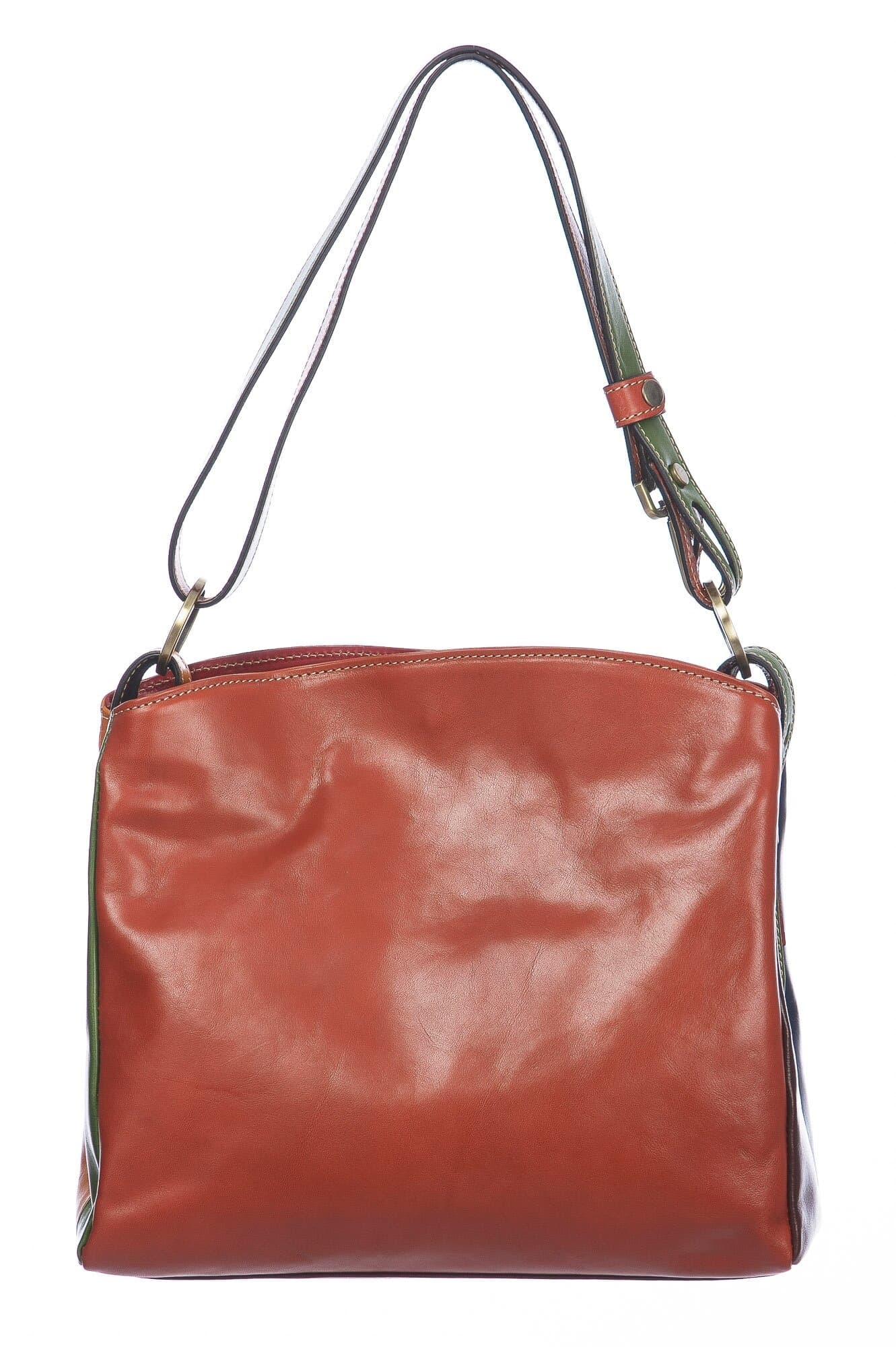 Borsa donna in vera pelle BENEDETTA, MULTICOLORE, SATINI, MADE IN ITALY