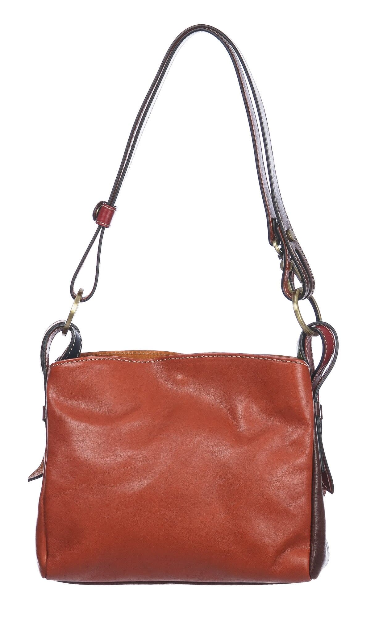 Borsa donna in vera pelle BENEDETTA SMALL, MULTICOLORE, SANTINI, MADE IN ITALY