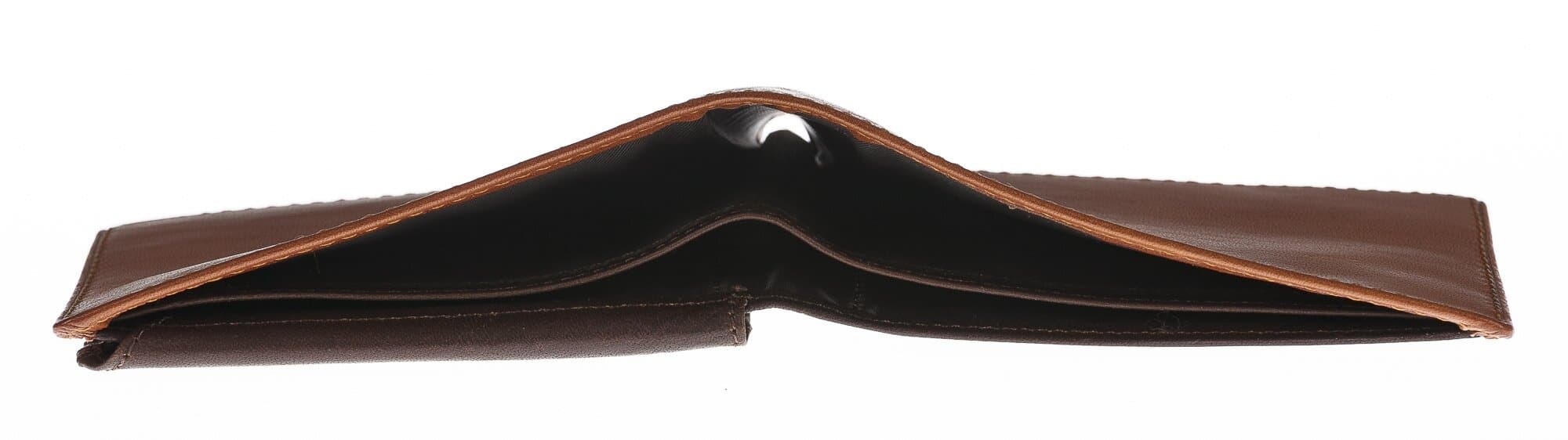 Portafoglio da uomo in vera pelle CAMBOGIA, colore MIELE/TESTA DI MORO, CHIAROSCURO, MADE IN ITALY 