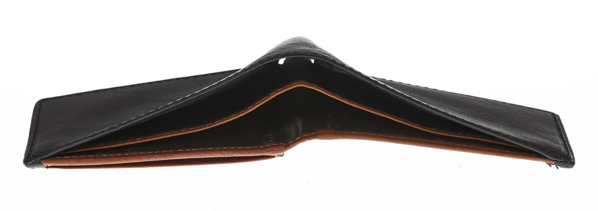 Portafoglio da uomo in vera pelle IRLANDA, colore NERO/MIELE, CHIAROSCURO, MADE IN ITALY