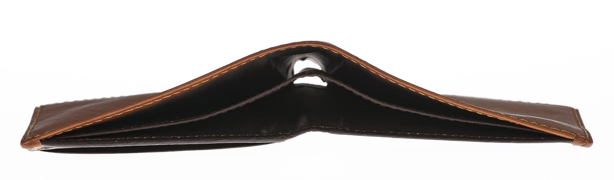 Portafoglio da uomo in vera pelle CAMBOGIA, colore NERO/MIELE, CHIAROSCURO, MADE IN ITALY