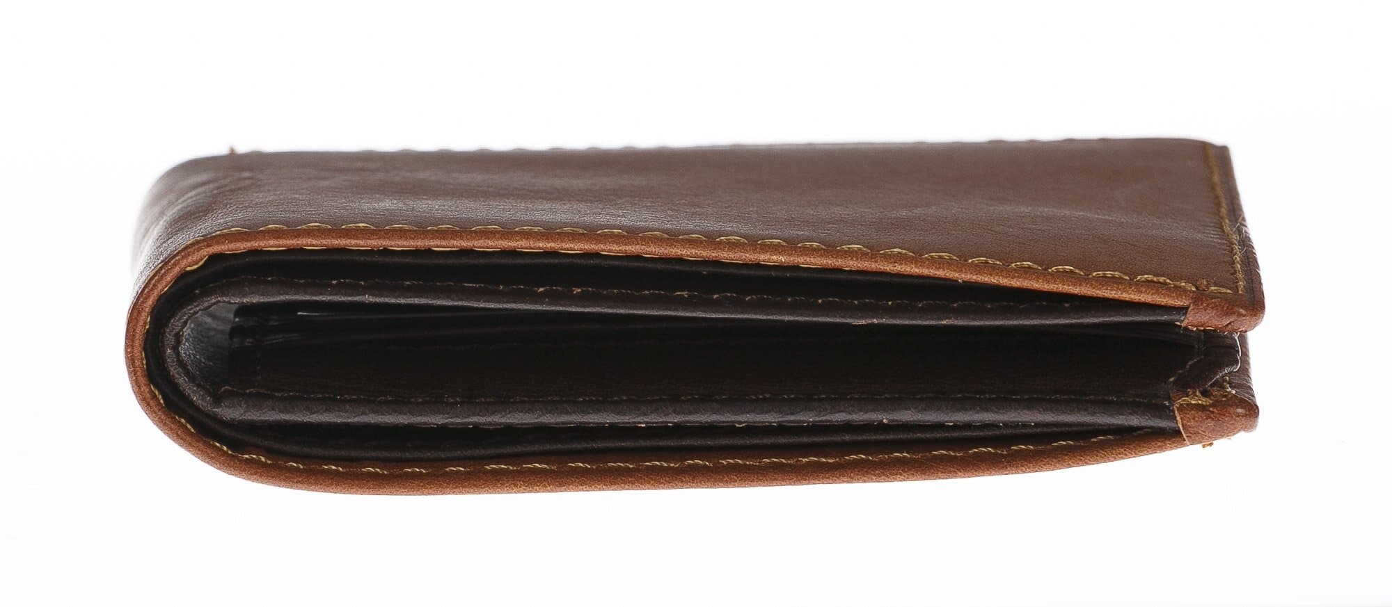 Portafoglio da uomo in vera pelle CAMBOGIA, colore NERO/MIELE, CHIAROSCURO, MADE IN ITALY