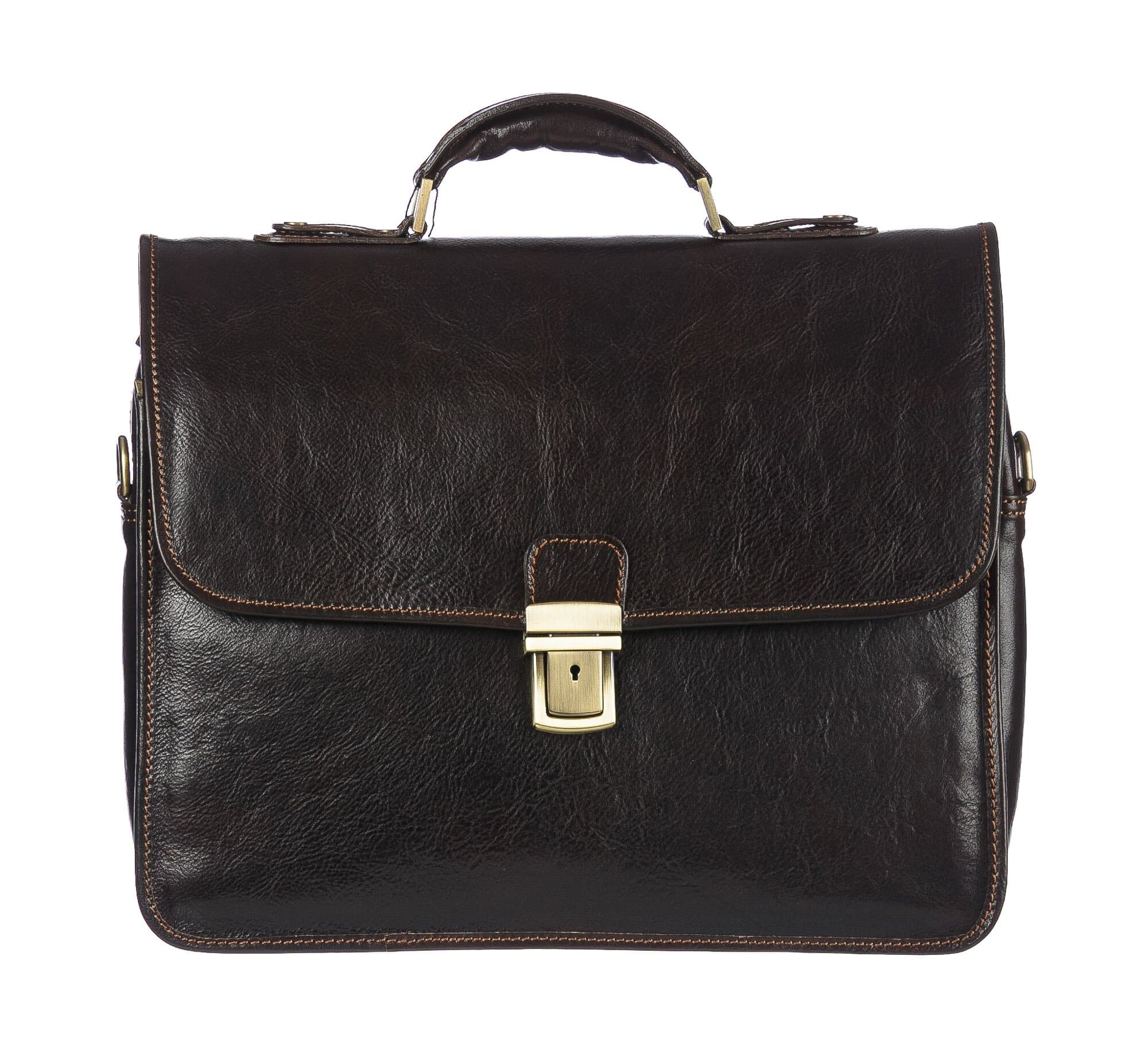 Borsa ufficio da uomo in vera pelle ANTONIO, colore NERO, ARIANNA DINI, MADE IN ITALY