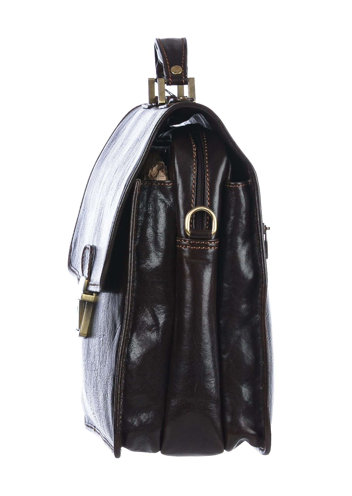Borsa ufficio da uomo in vera pelle ANTONIO, colore NERO, ARIANNA DINI, MADE IN ITALY
